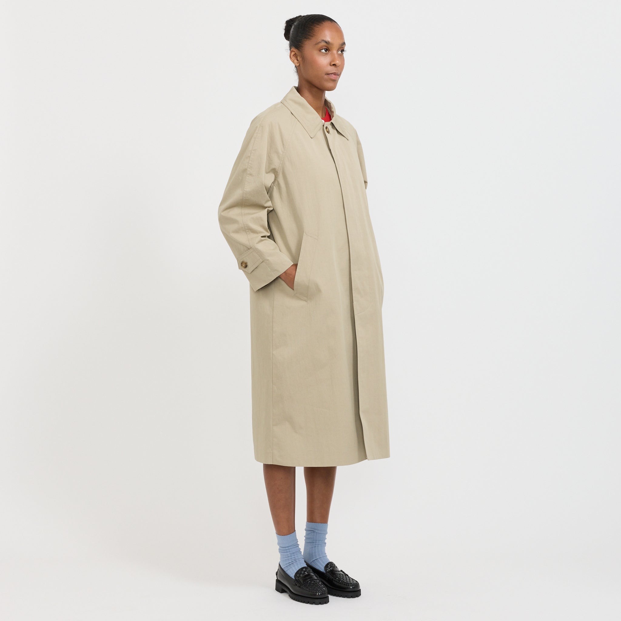 Unisex Refined Mac Coat Khaki