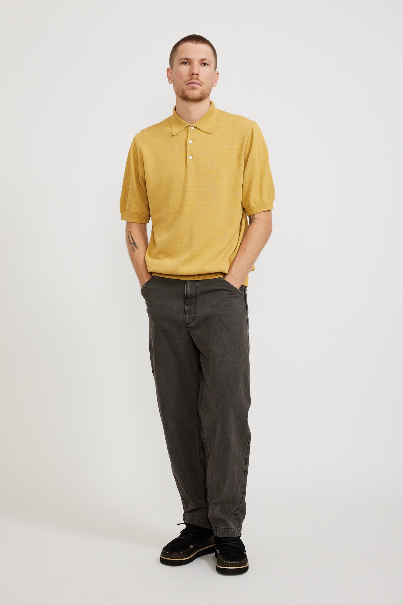 Eastlogue | Half Sleeves Knit Yellow | Maplestore