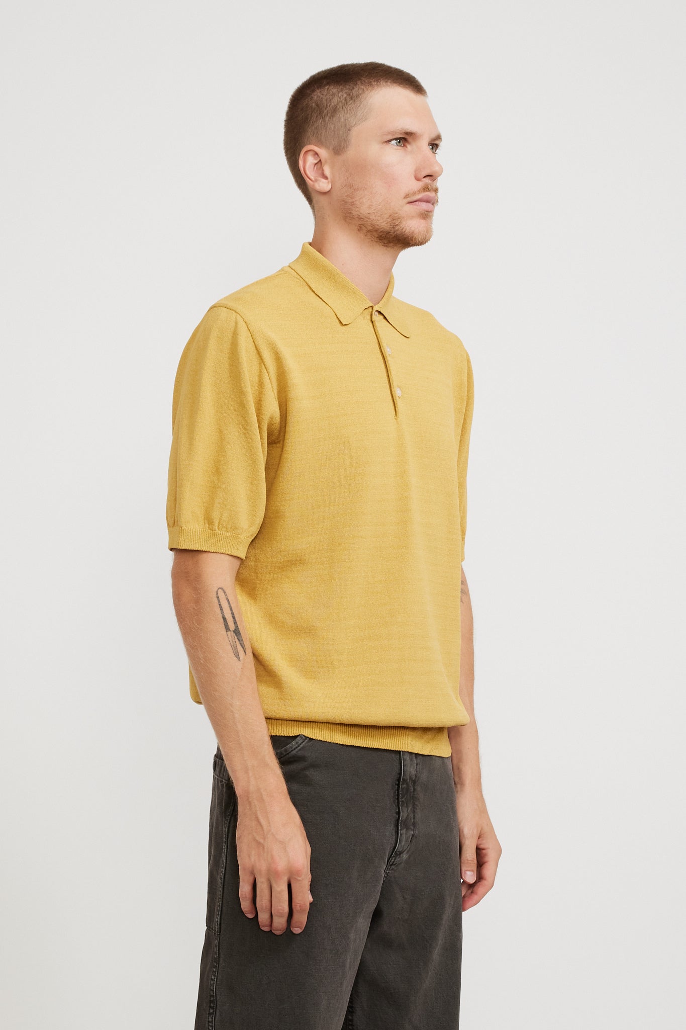 Eastlogue | Half Sleeves Knit Yellow | Maplestore