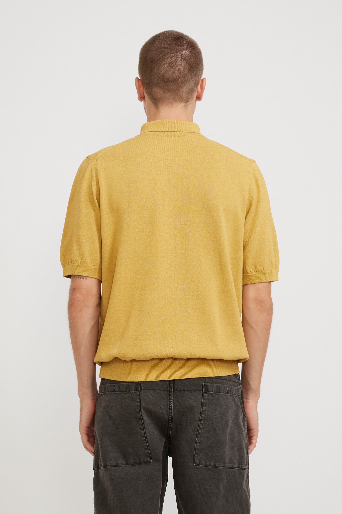 Eastlogue | Half Sleeves Knit Yellow | Maplestore