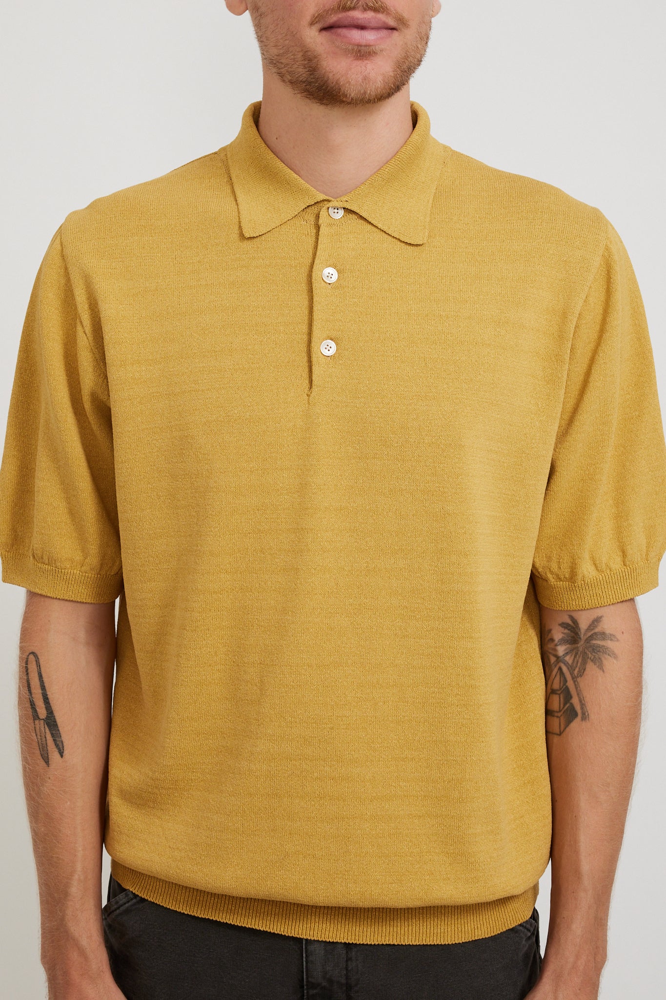 Eastlogue | Half Sleeves Knit Yellow | Maplestore