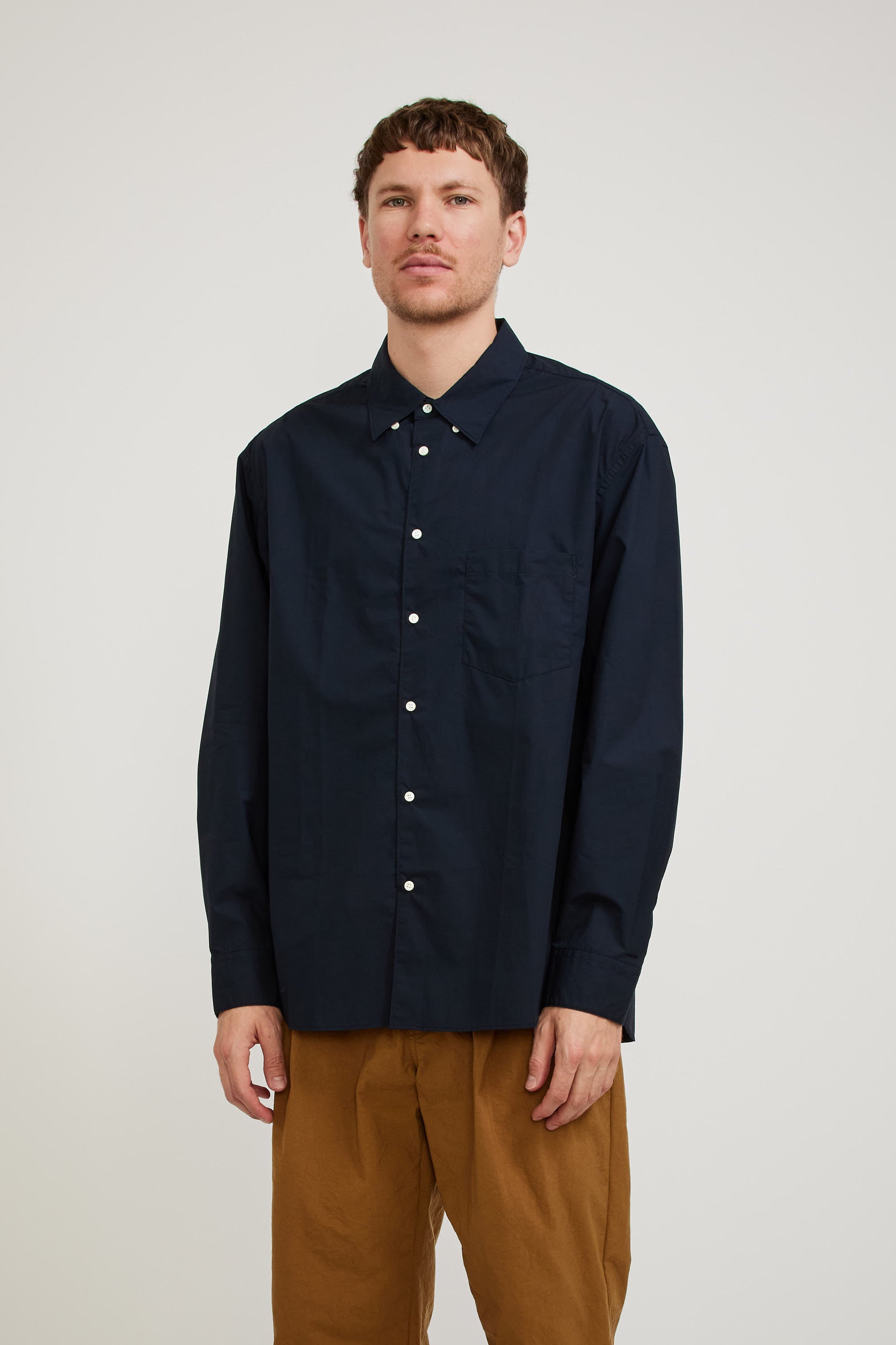 Eastlogue | B.D. Comfortable Shirt Dark Navy | Maplestore