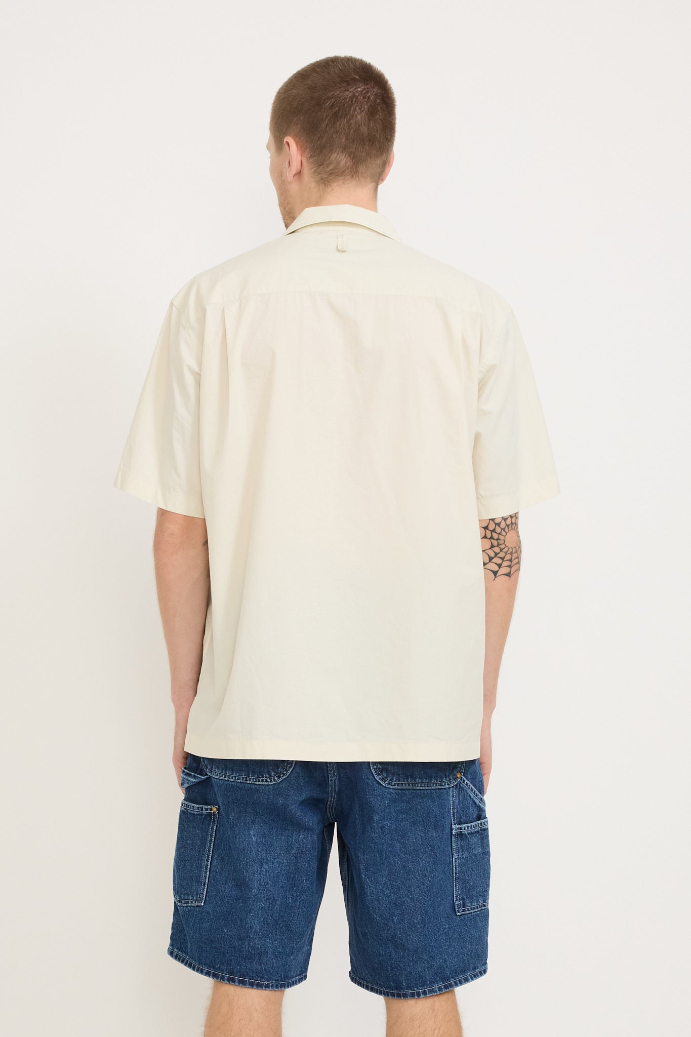 Eastlogue | Relax Half Shirt Dusty Beige | Maplestore