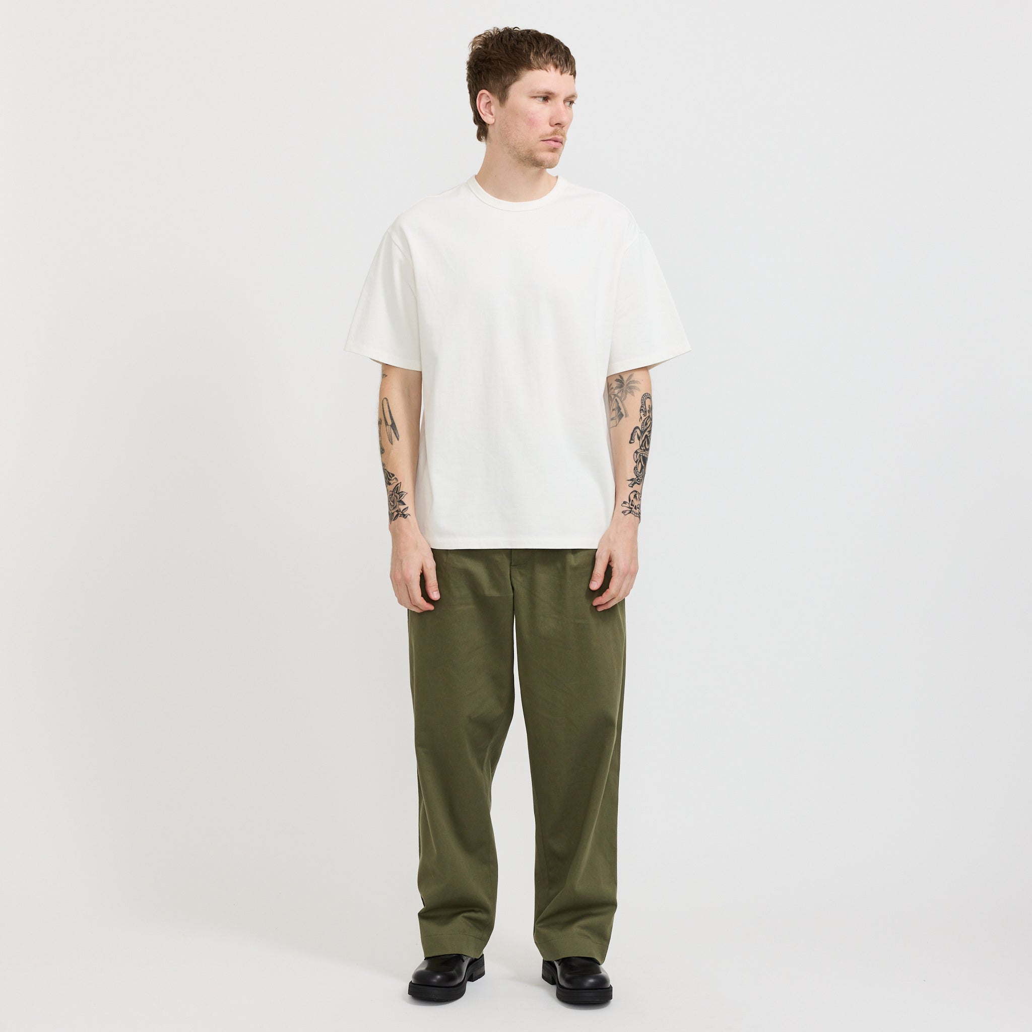 Eastlogue | Loose Fit T-Shirt Off White | Maplestore