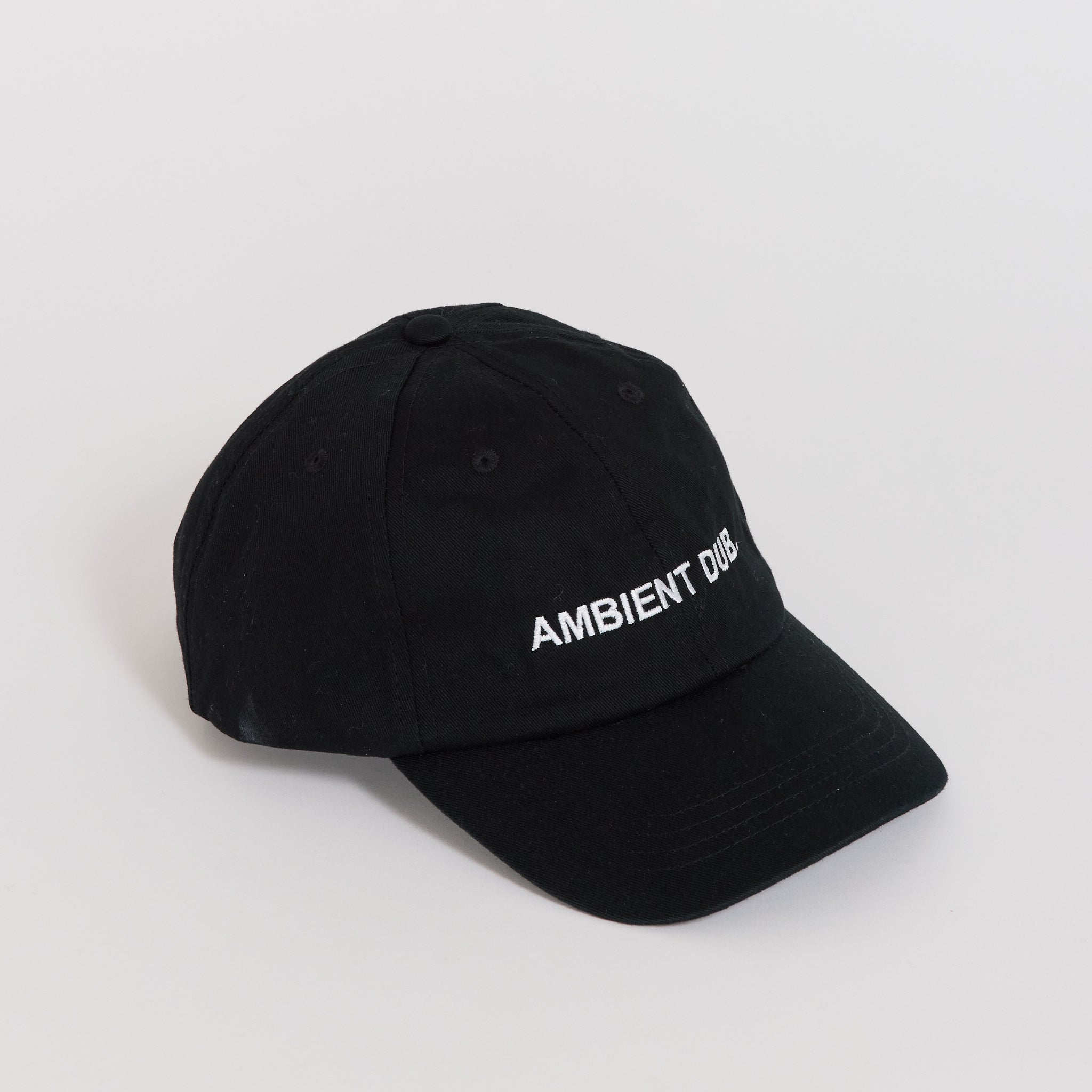Ambient Dub Embroidered Cap Black/White