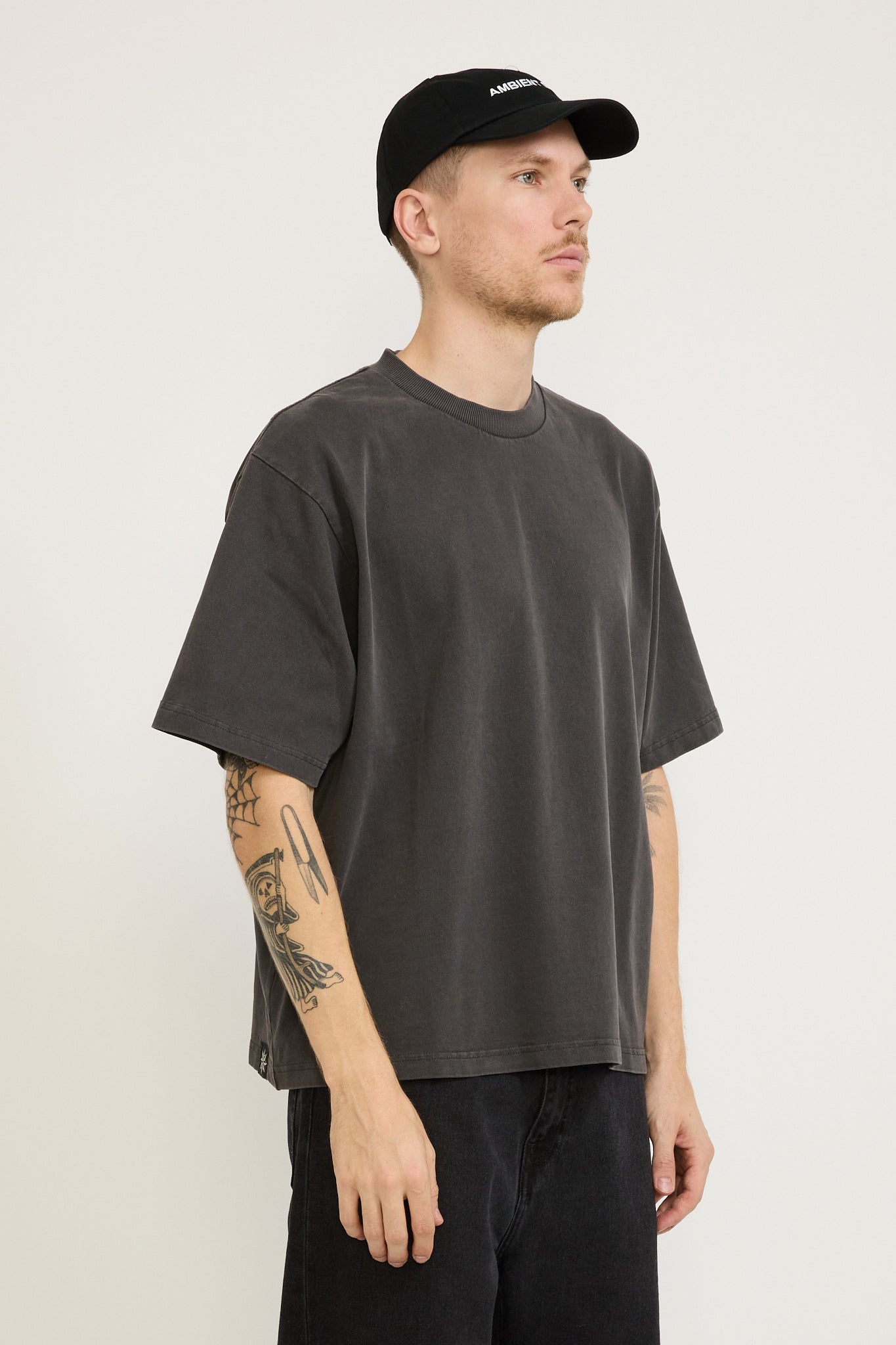 Ambient Dub Embroidered Cap Black/White