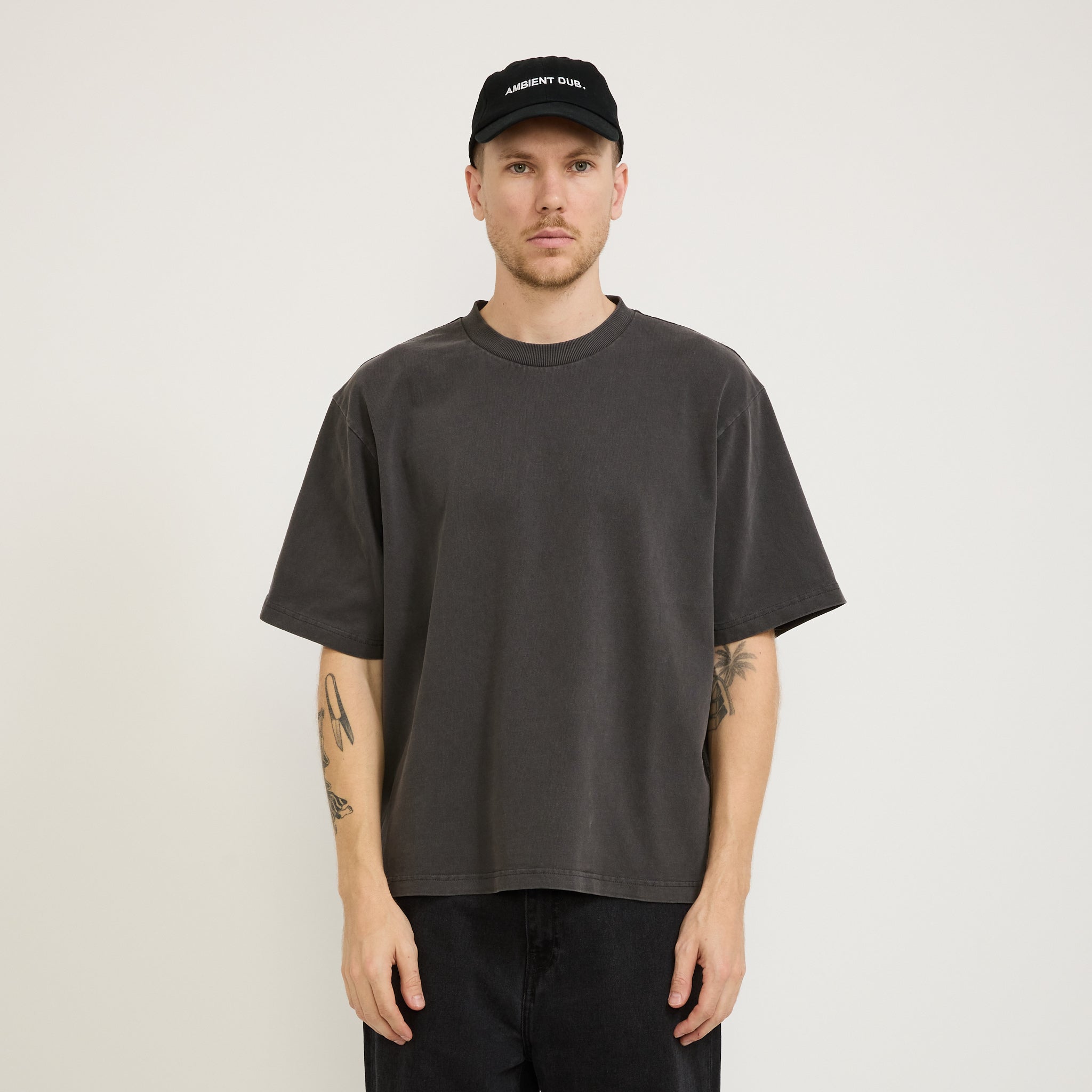 Ambient Dub Embroidered Cap Black/White