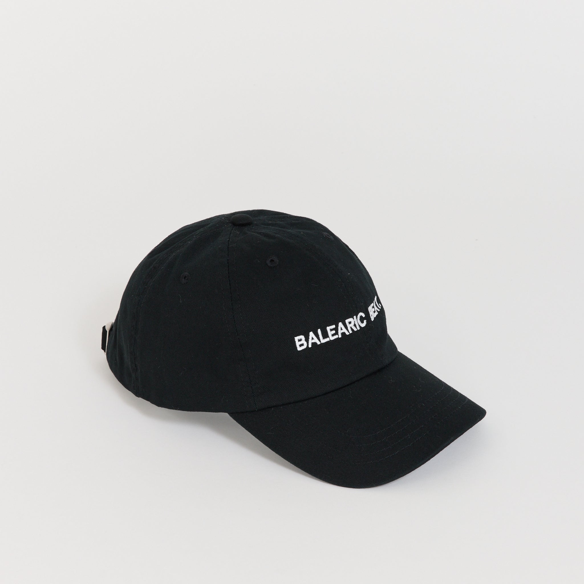 Balearic Beat Embroidered Cap Black