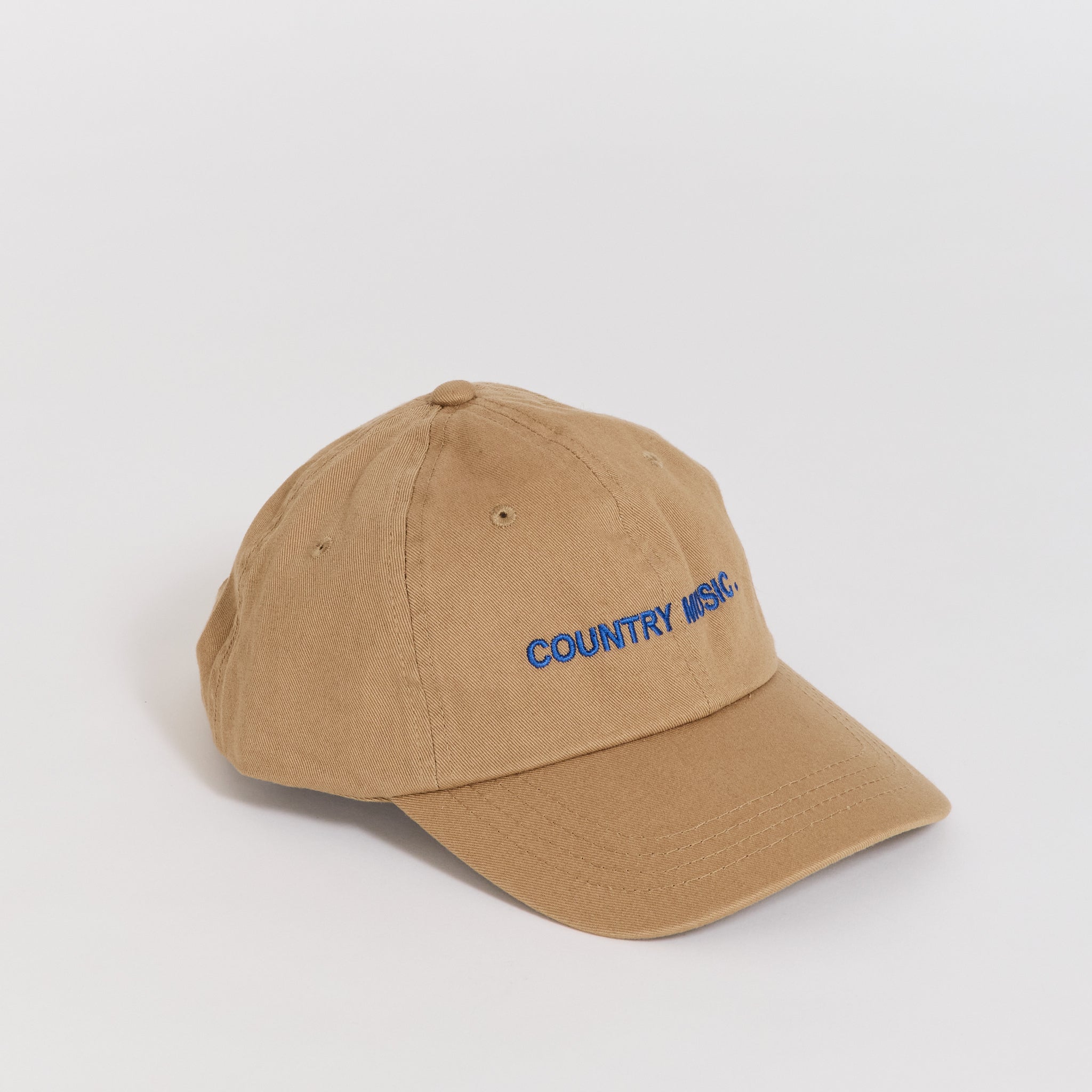 Country Music Embroidered Cap Brown