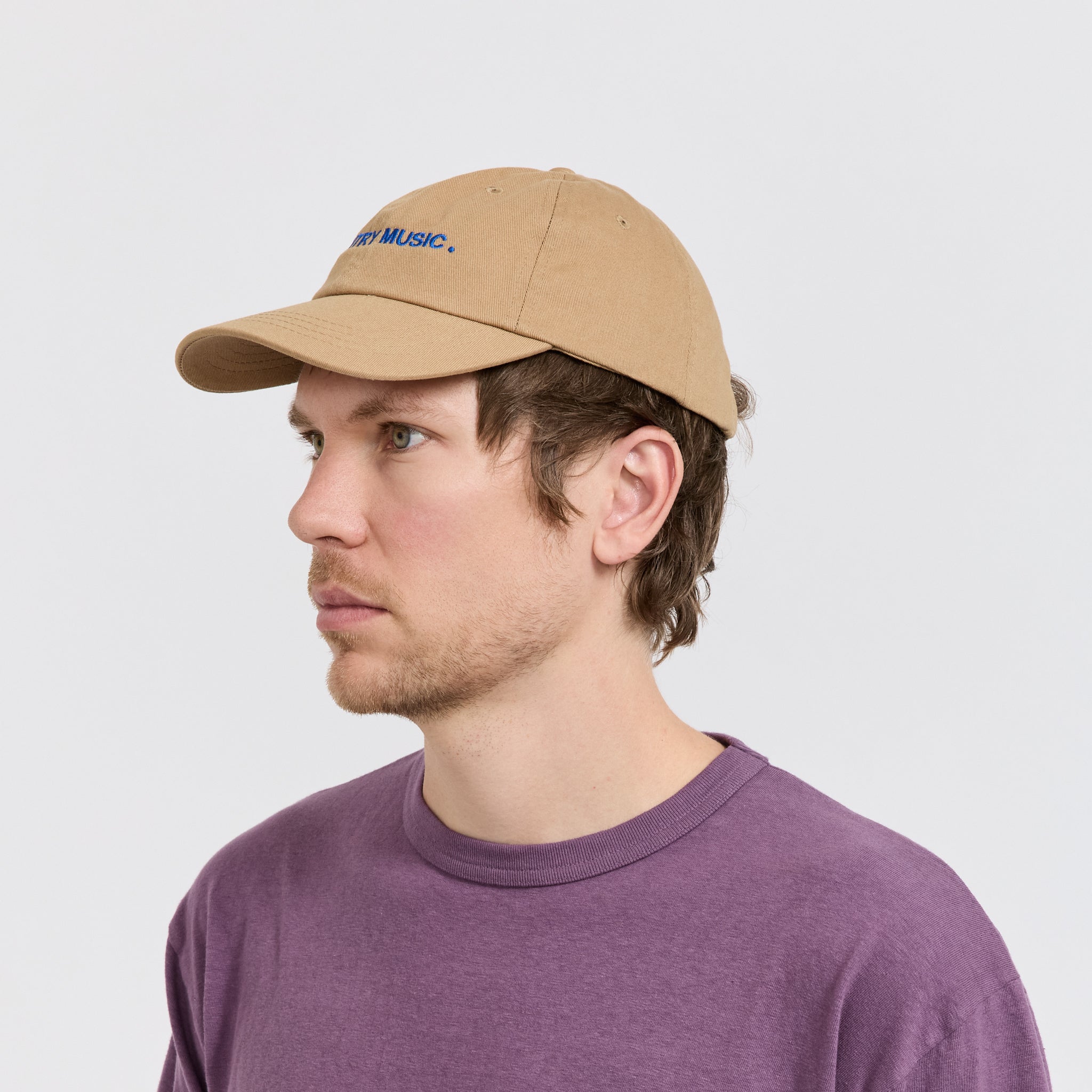 Easy Listening | Country Music Embroidered Cap Brown | Maplestore