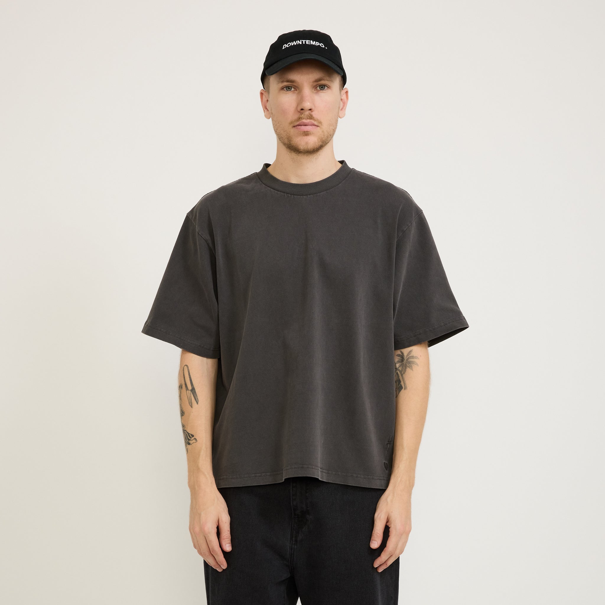 Downtempo Embroidered Cap Black/White