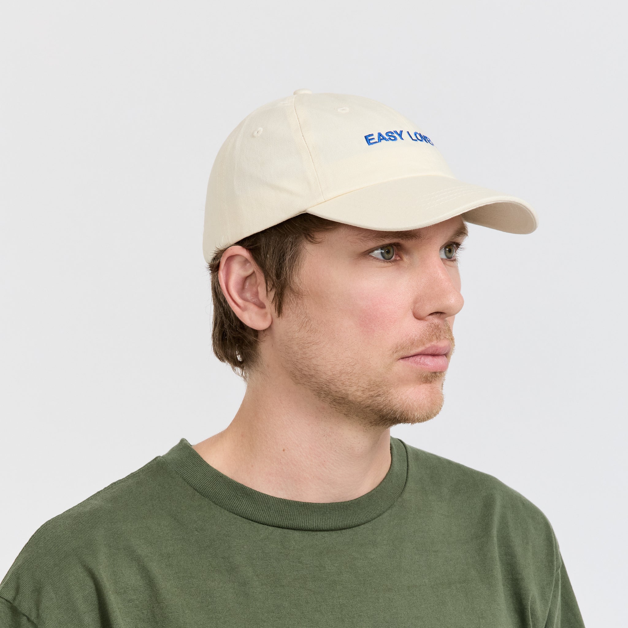 Easy Lover Embroidered Cap Beige