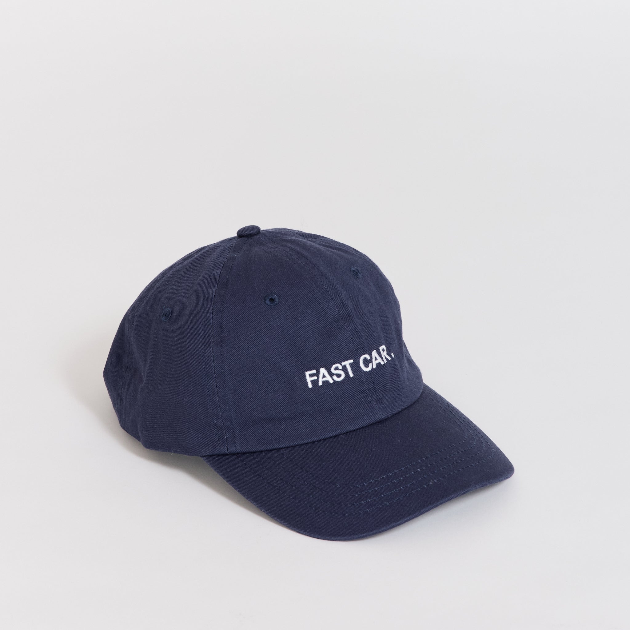 Fast Car Embroidered Cap Navy
