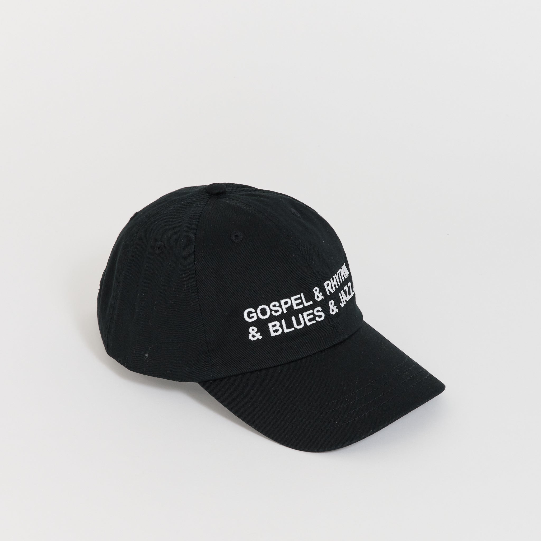 Gospel & Rhythm & Blues & Jazz Embroidered Cap Black
