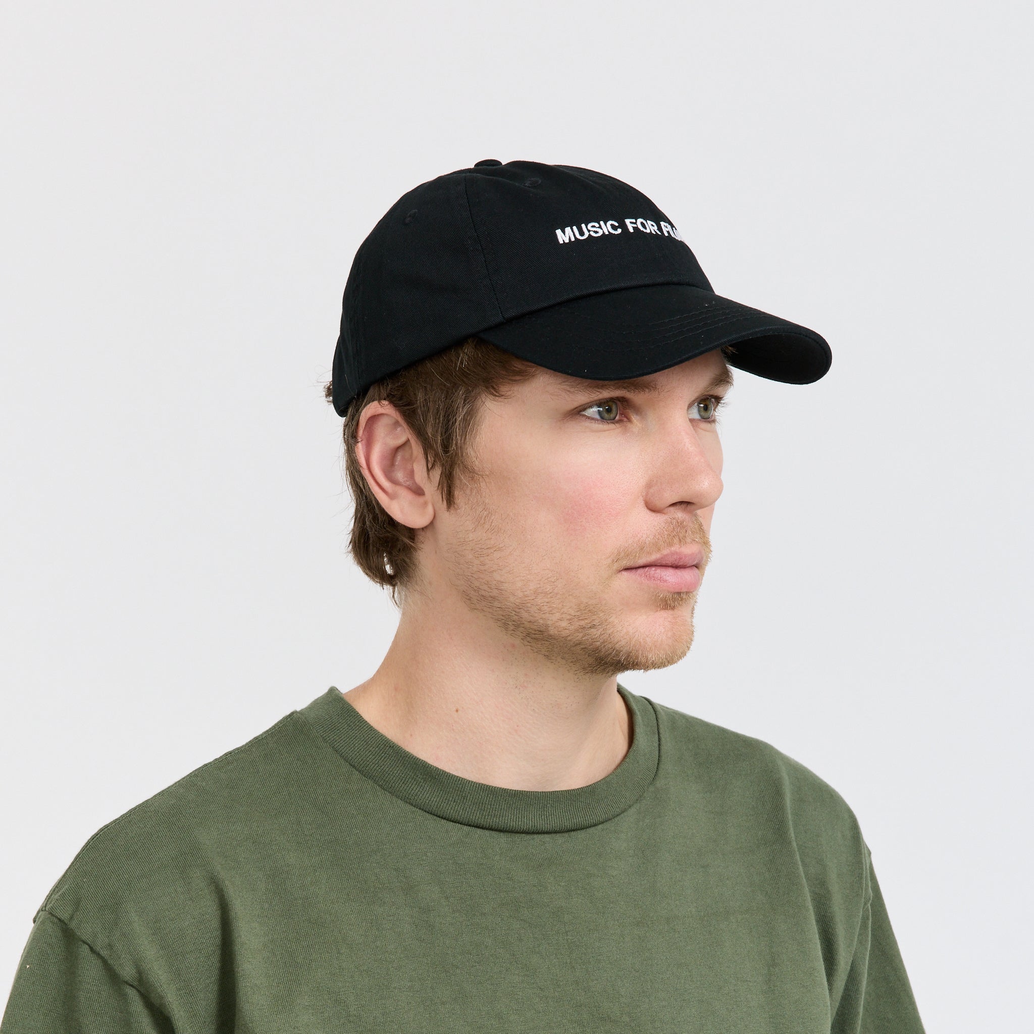 Music For Films Embroidered Cap Black