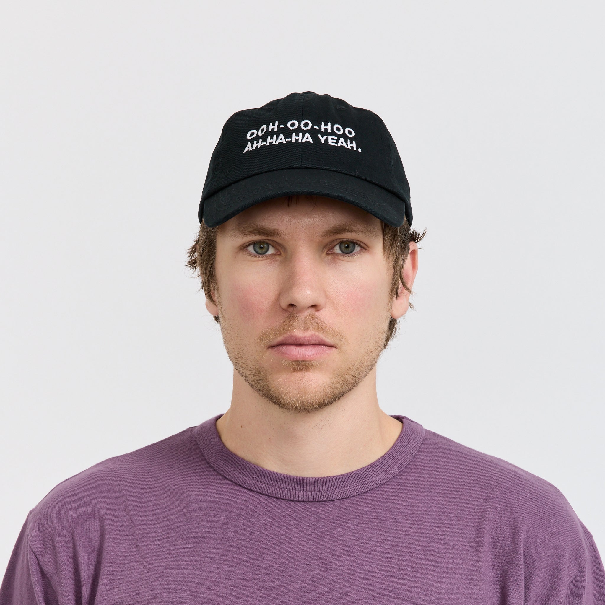 Ooh-Oo-Hoo Embroidered Cap Black