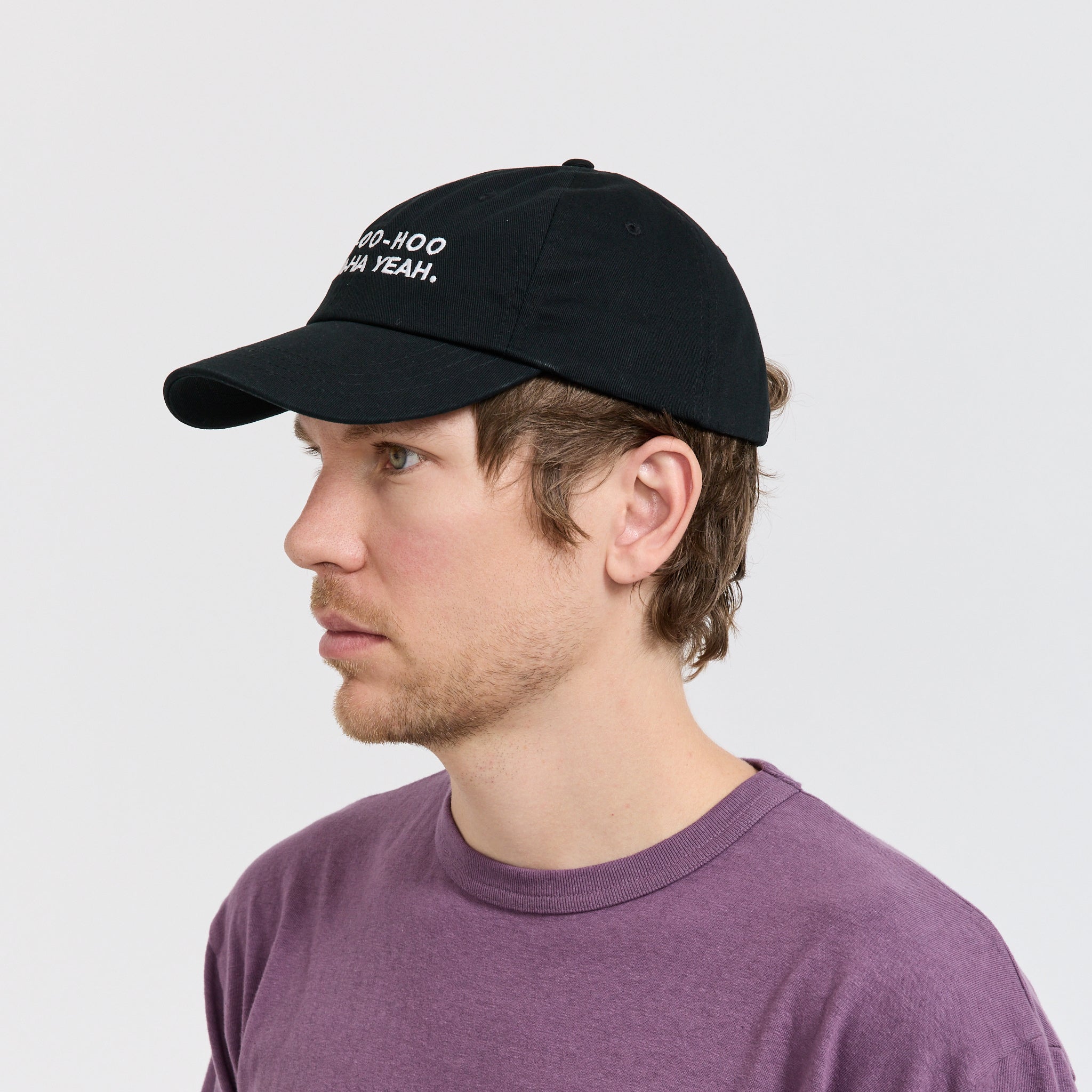 Easy Listening | Ooh-Oo-Hoo Embroidered Cap Black | Maplestore