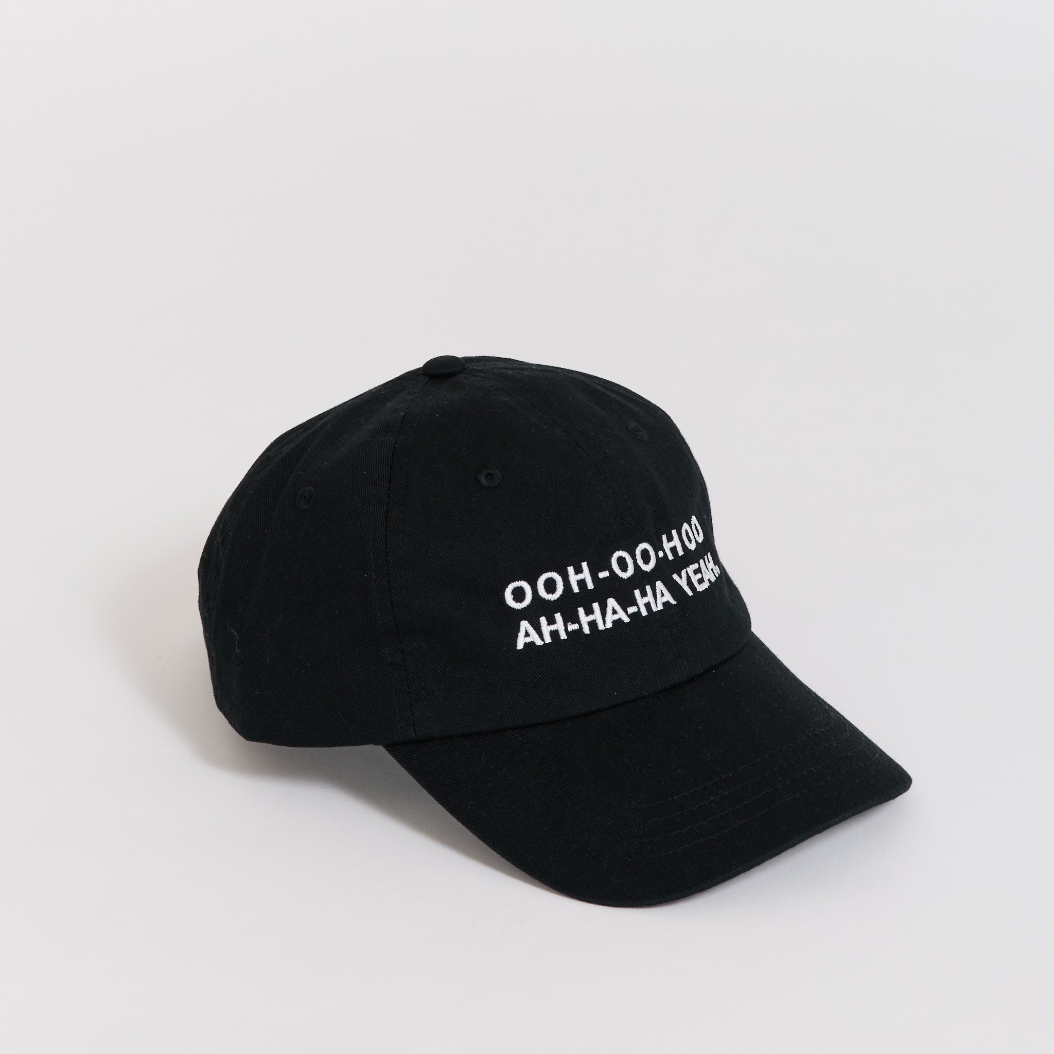 Ooh-Oo-Hoo Embroidered Cap Black