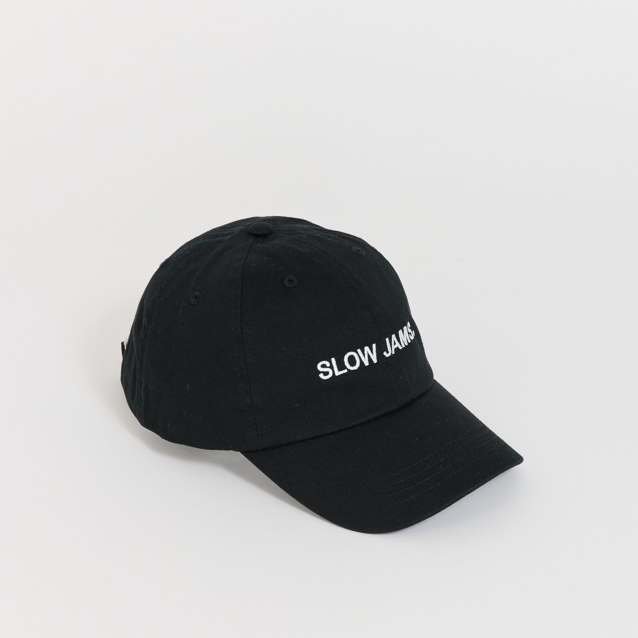 Slow Jams Embroidered Cap Black