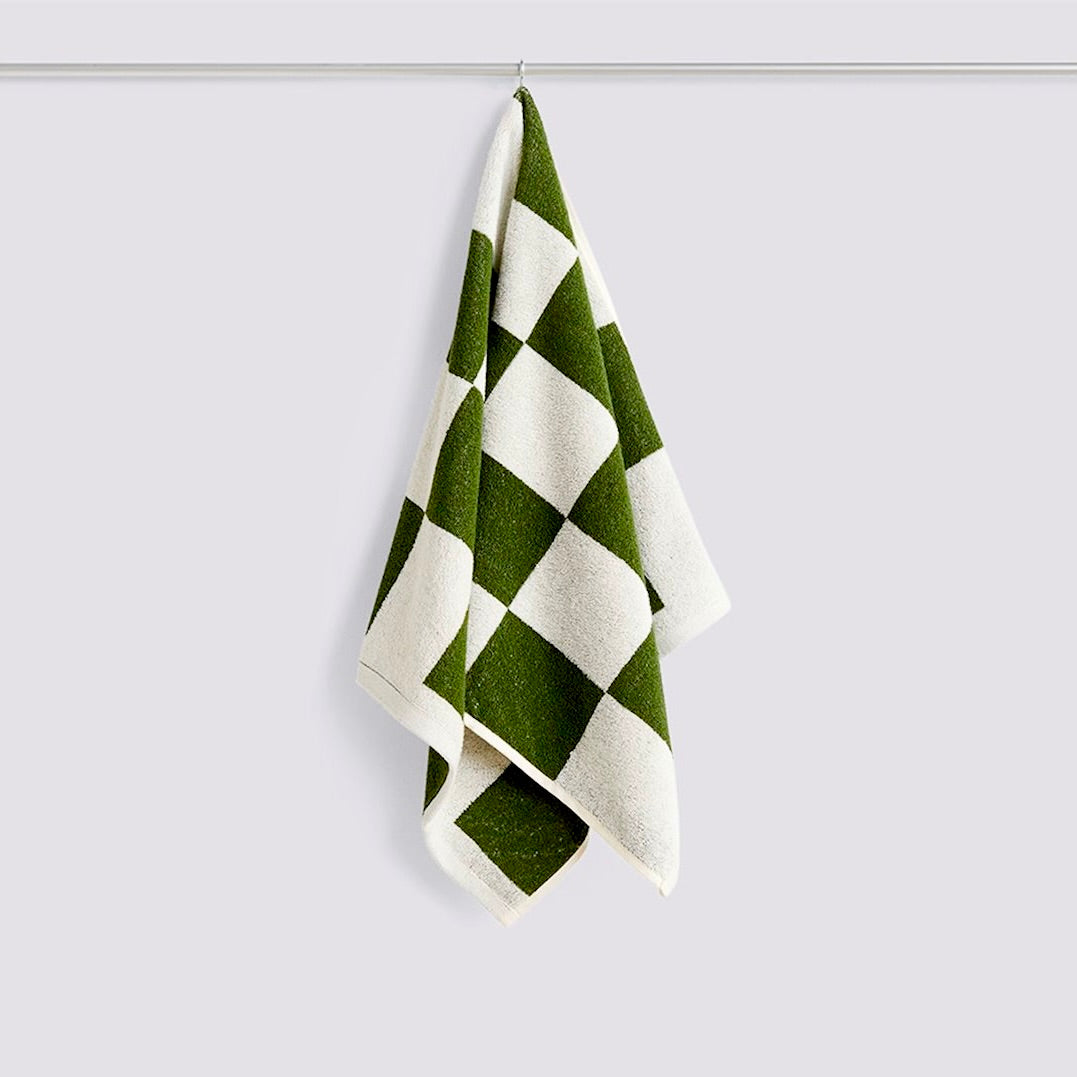 Check Hand Towel Matcha