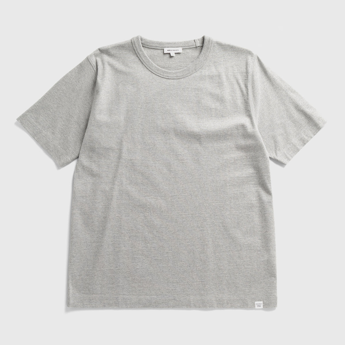 Elmelunde Soft Compact Cotton T-Shirt Grey Melange