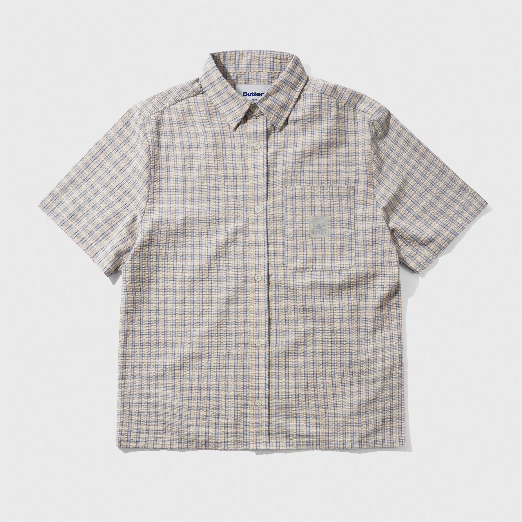 Equipment S/S Shirt Blue / Yellow