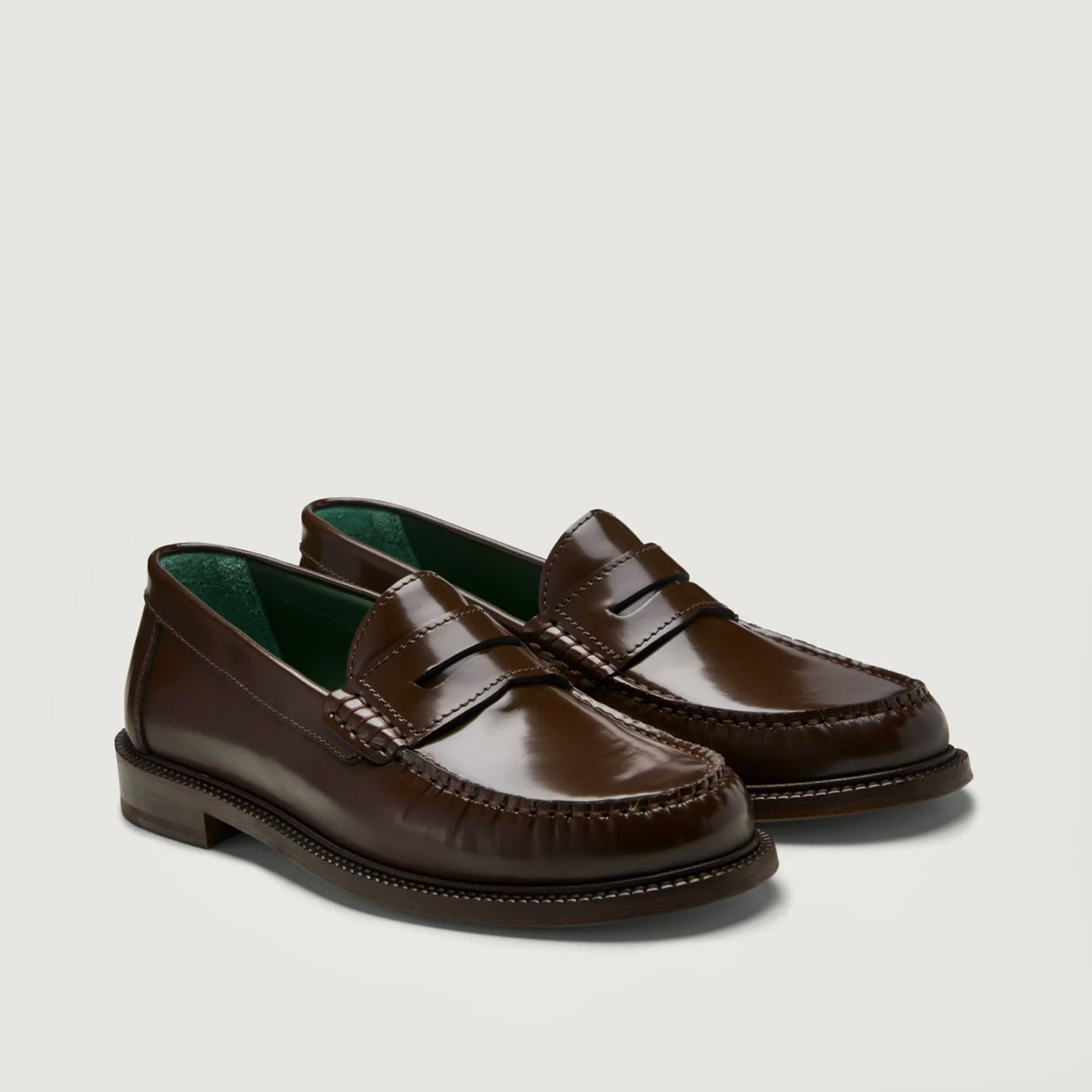 Yardee Mocassin Loafer Brown Polido Leather