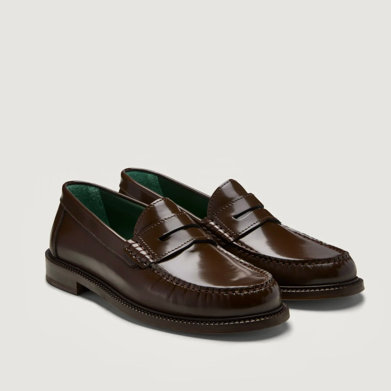 Yardee Mocassin Loafer Brown Polido Leather