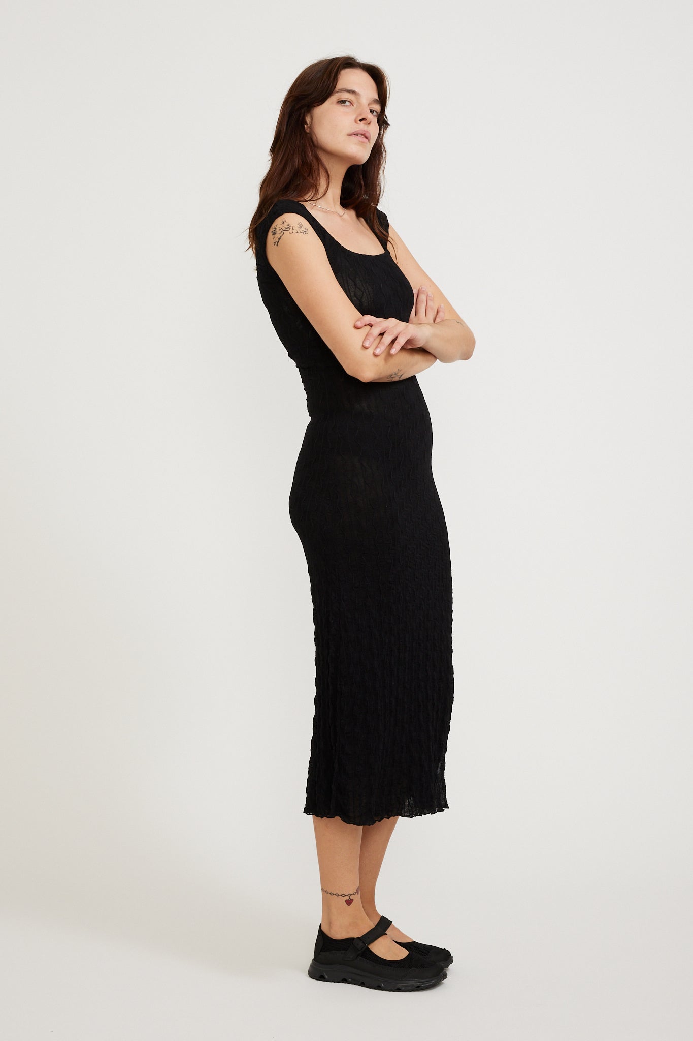 Find Me Now Ross Cap Sleeve Midi Dress Night Maplestore