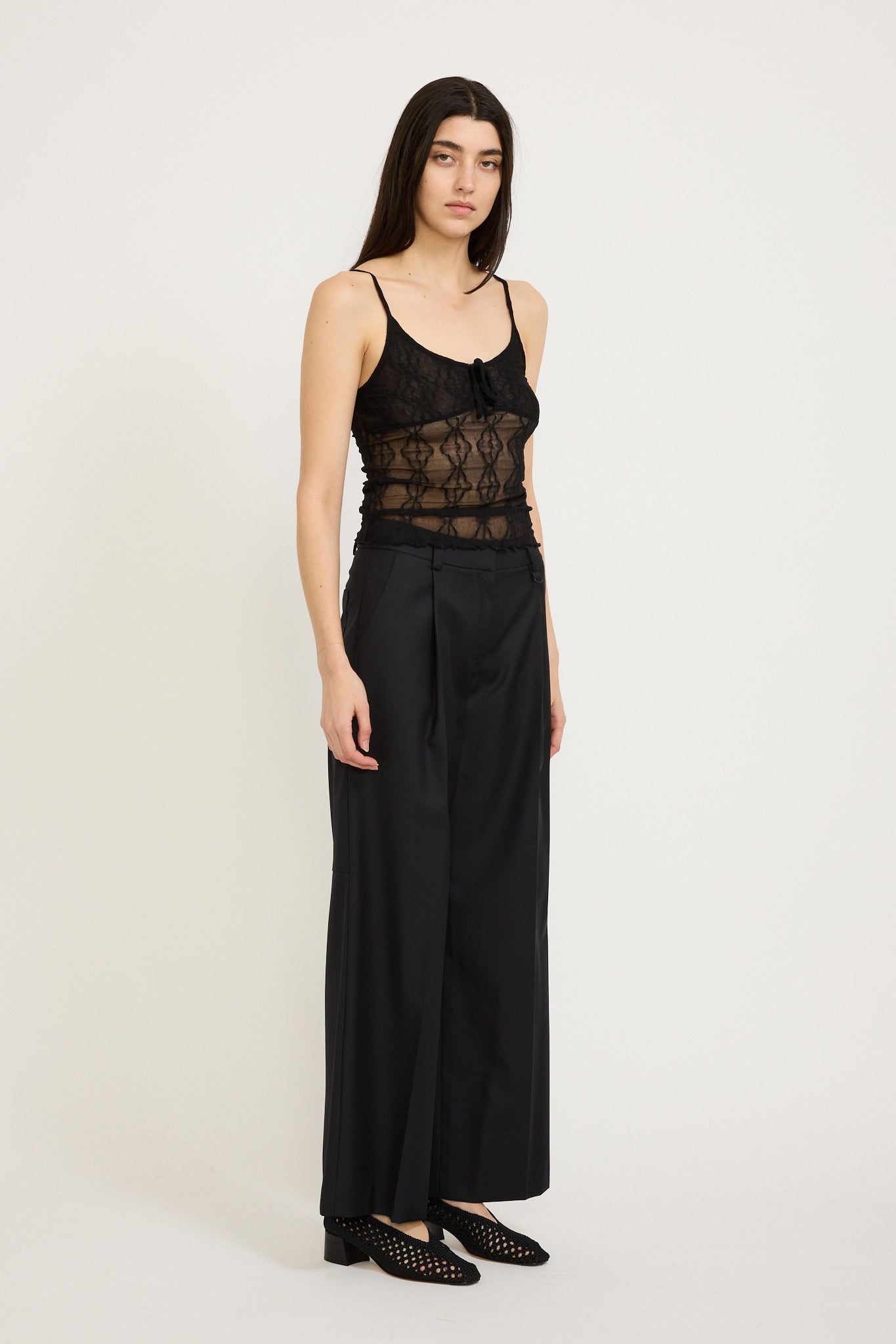 Find Me Now | Mariposa Lace Ruched Cami Night | Maplestore