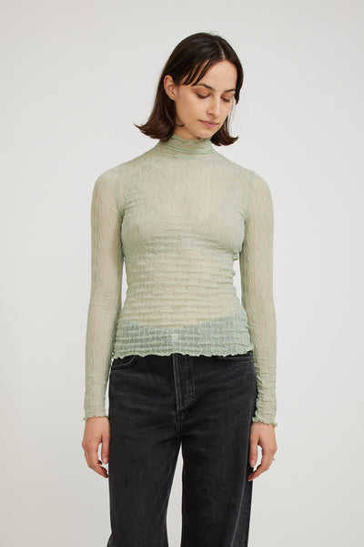 Find Me Now Ross Mock Neck Top Dew Maplestore