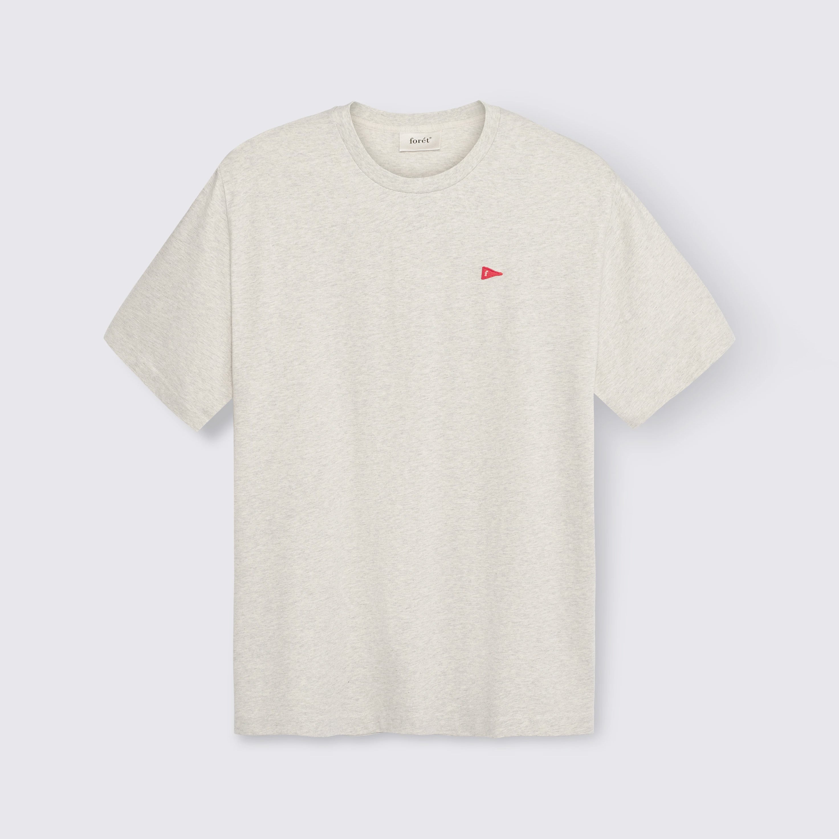 Flag T-Shirt Snow Melange