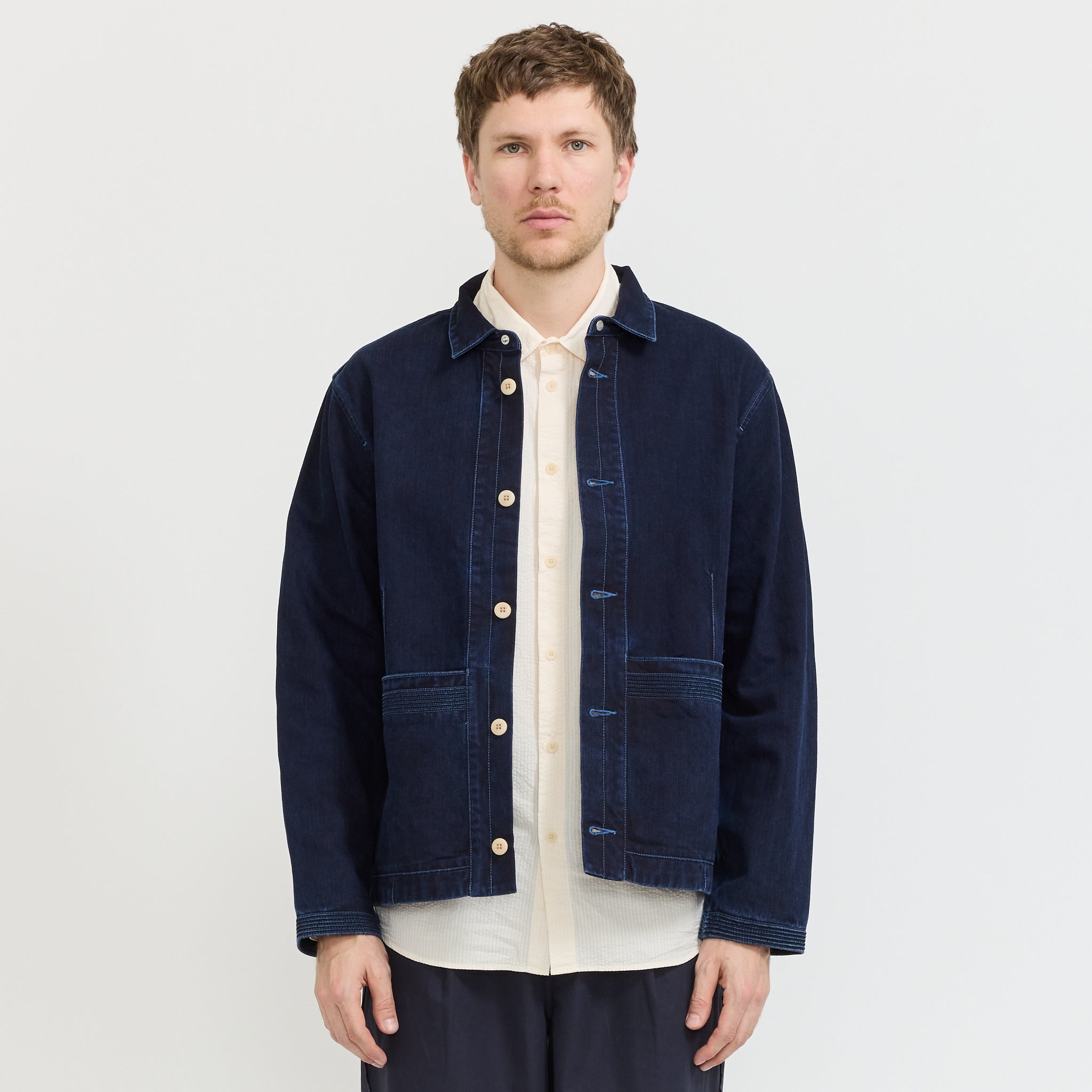 Anniversary Jacket Deep Slub Indigo