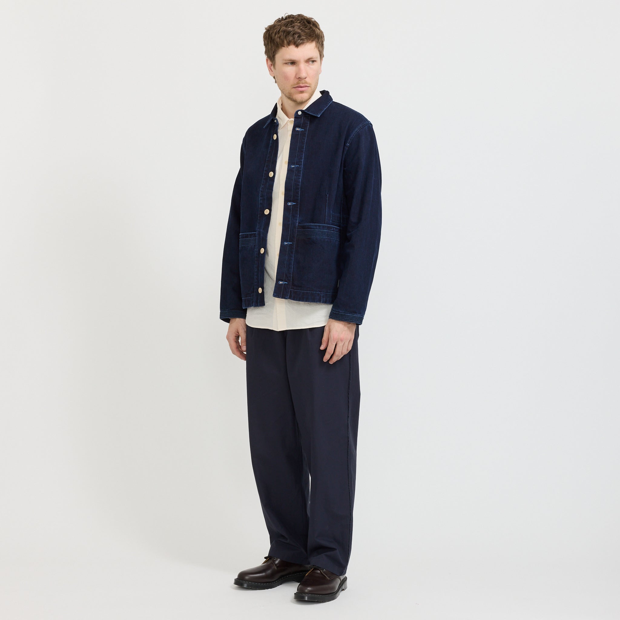 Anniversary Jacket Deep Slub Indigo