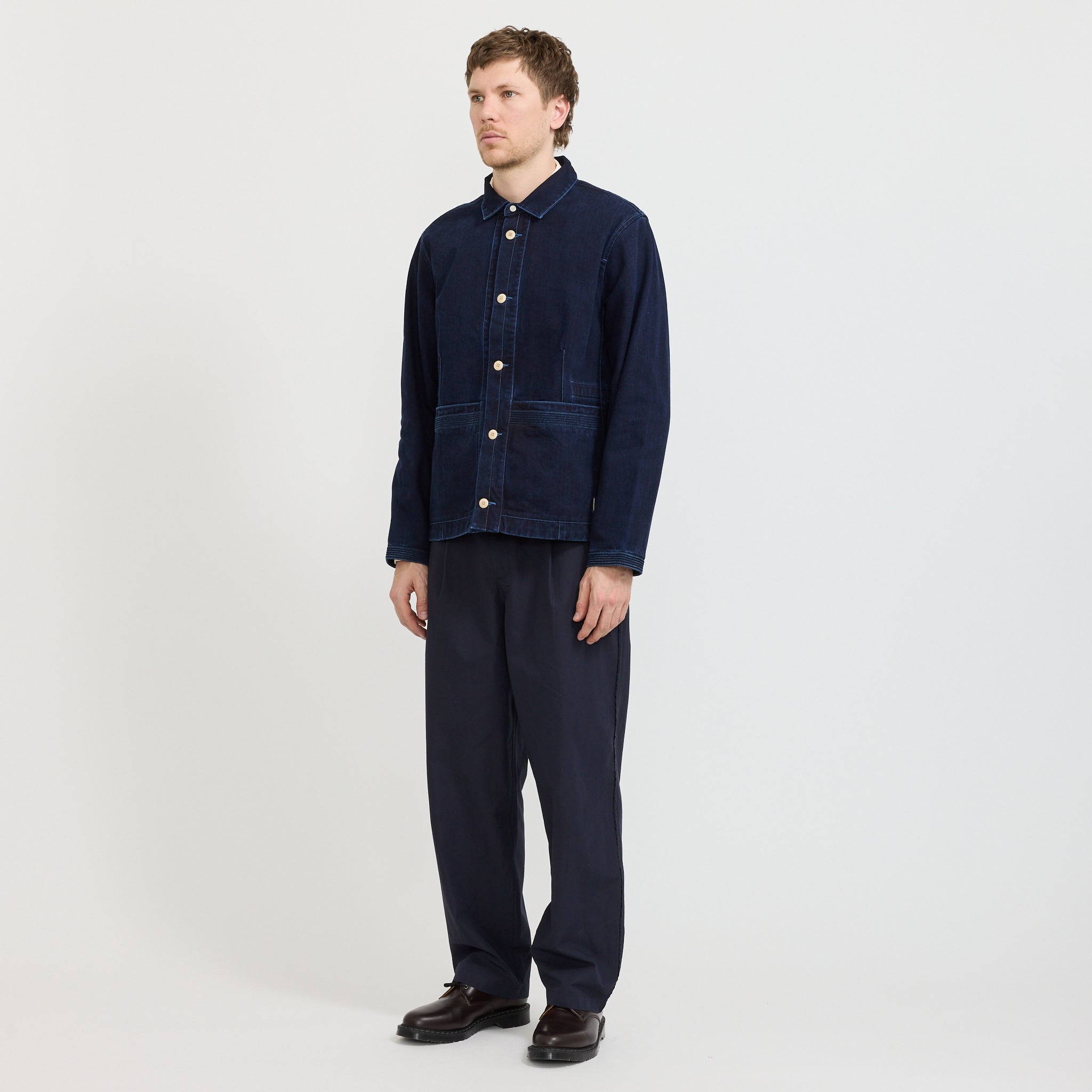 Anniversary Jacket Deep Slub Indigo