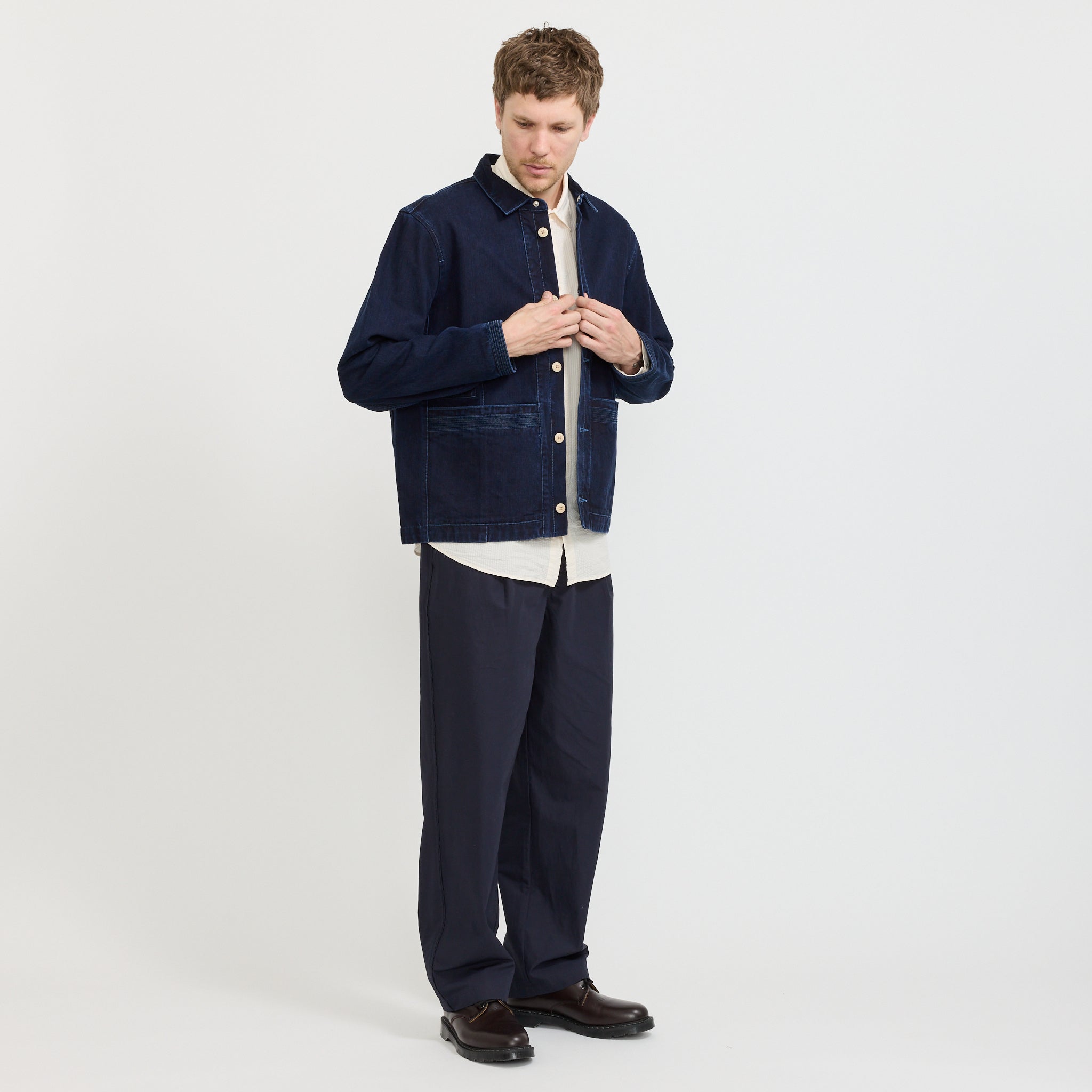 Anniversary Jacket Deep Slub Indigo