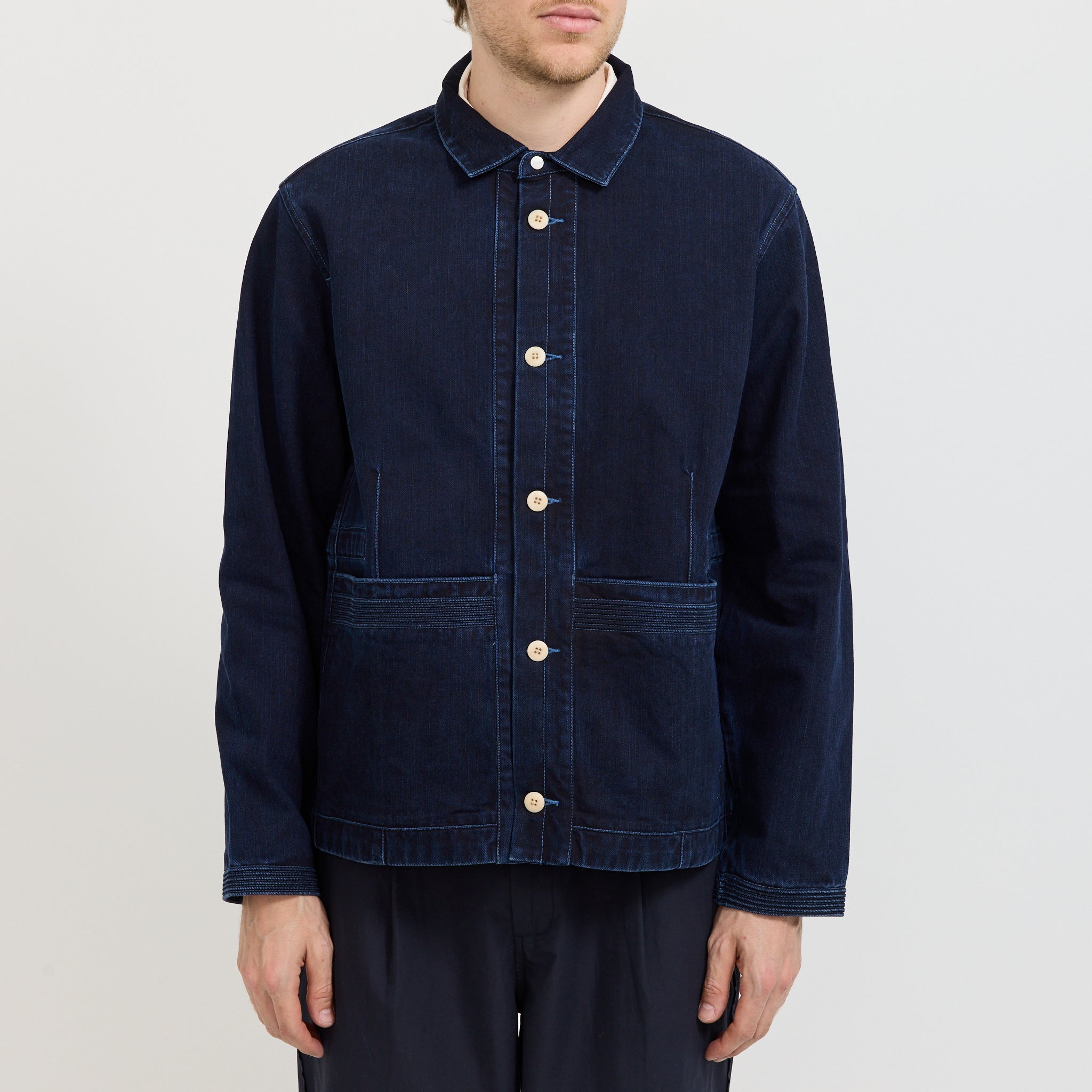 Anniversary Jacket Deep Slub Indigo