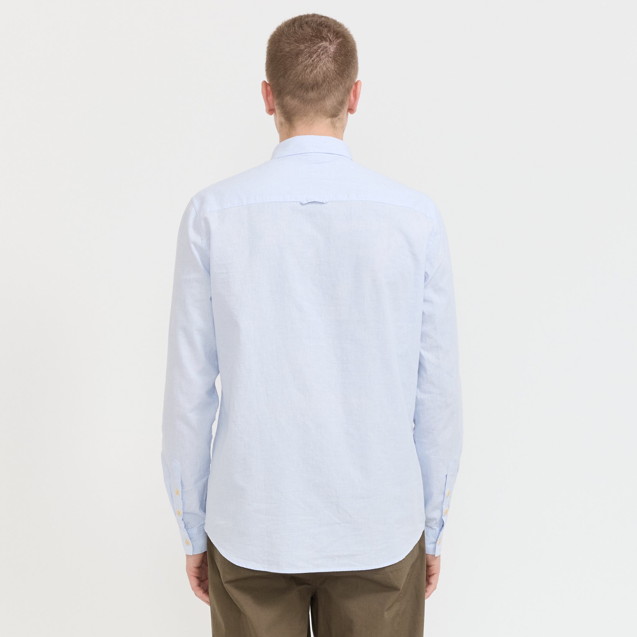 Relaxed Fit Shirt Blue Microstripe