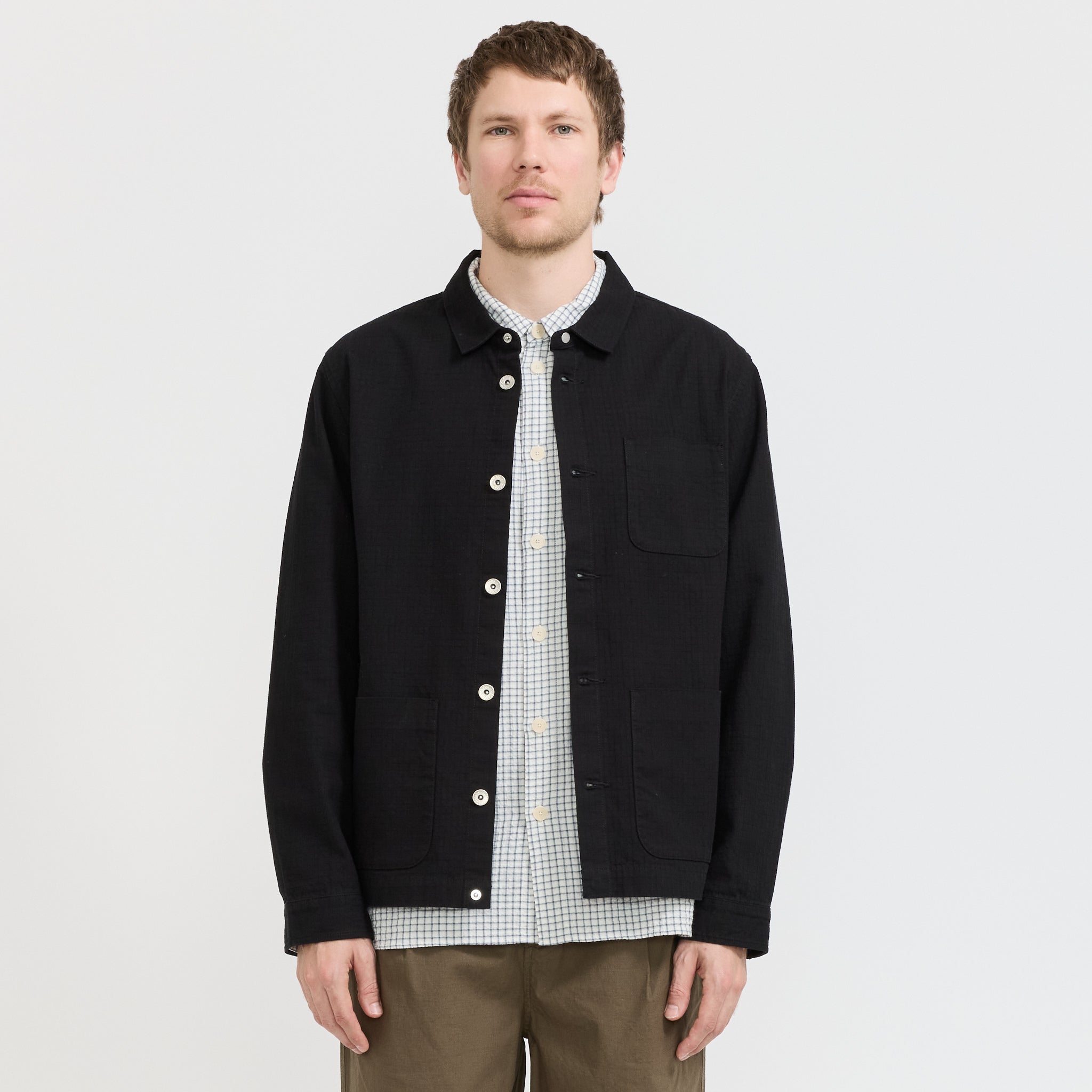 Folk | Assembly Jacket Black Chunky Ripstop | Maplestore