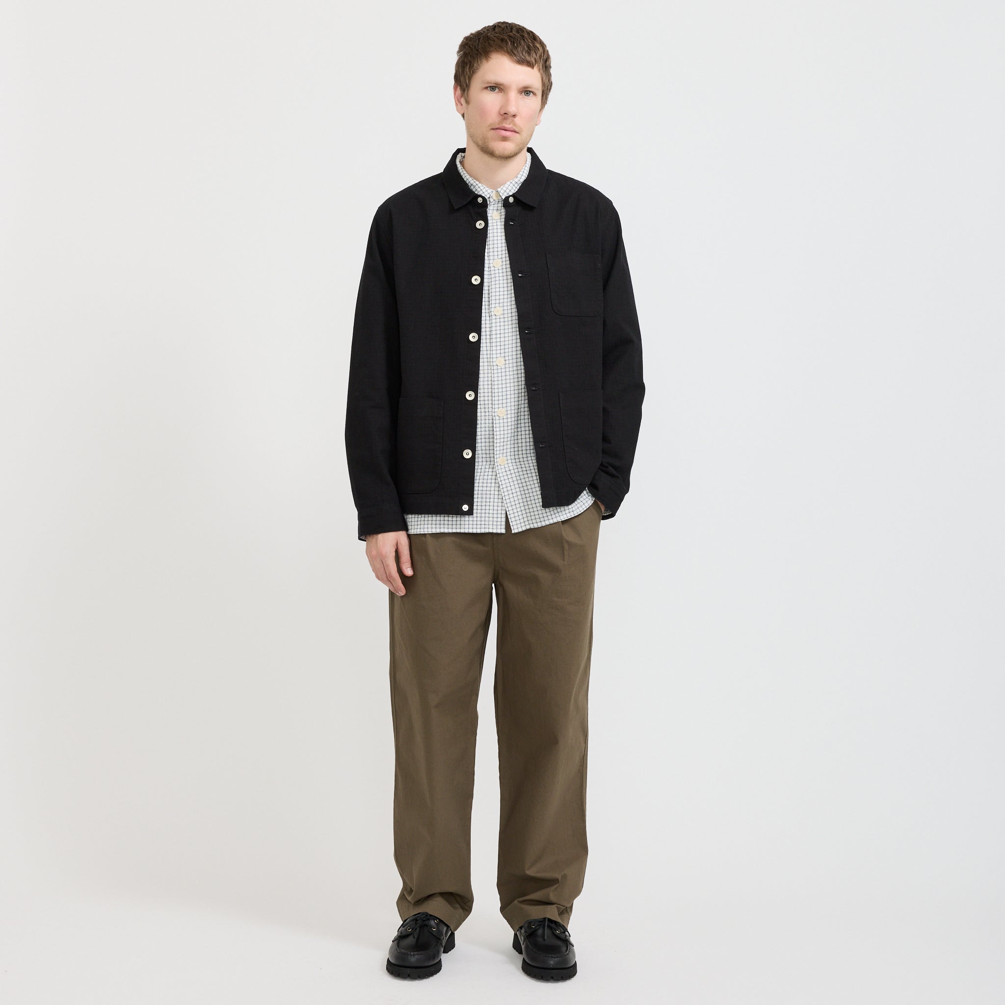 Folk | Assembly Jacket Black Chunky Ripstop | Maplestore