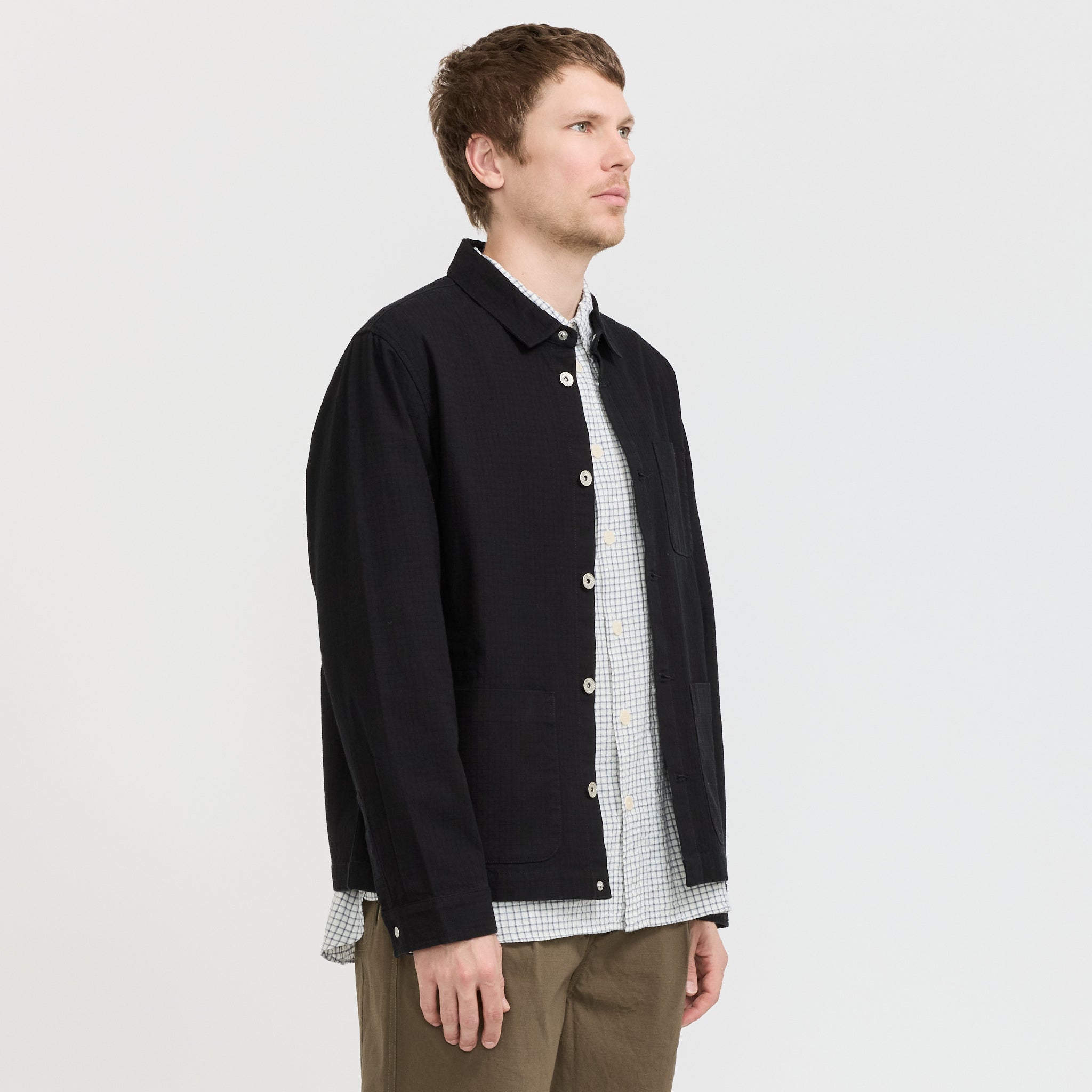 Folk | Assembly Jacket Black Chunky Ripstop | Maplestore