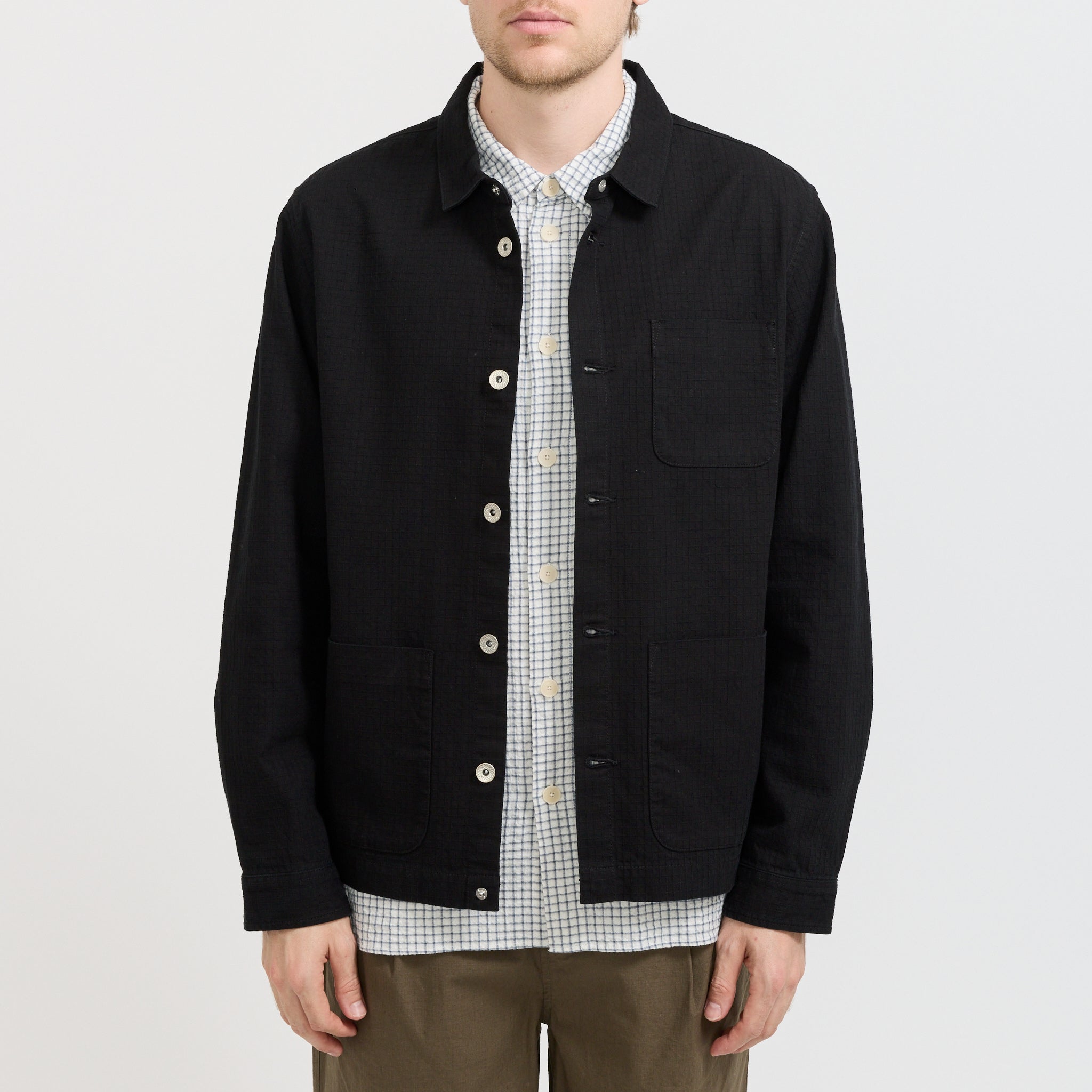 Folk | Assembly Jacket Black Chunky Ripstop | Maplestore