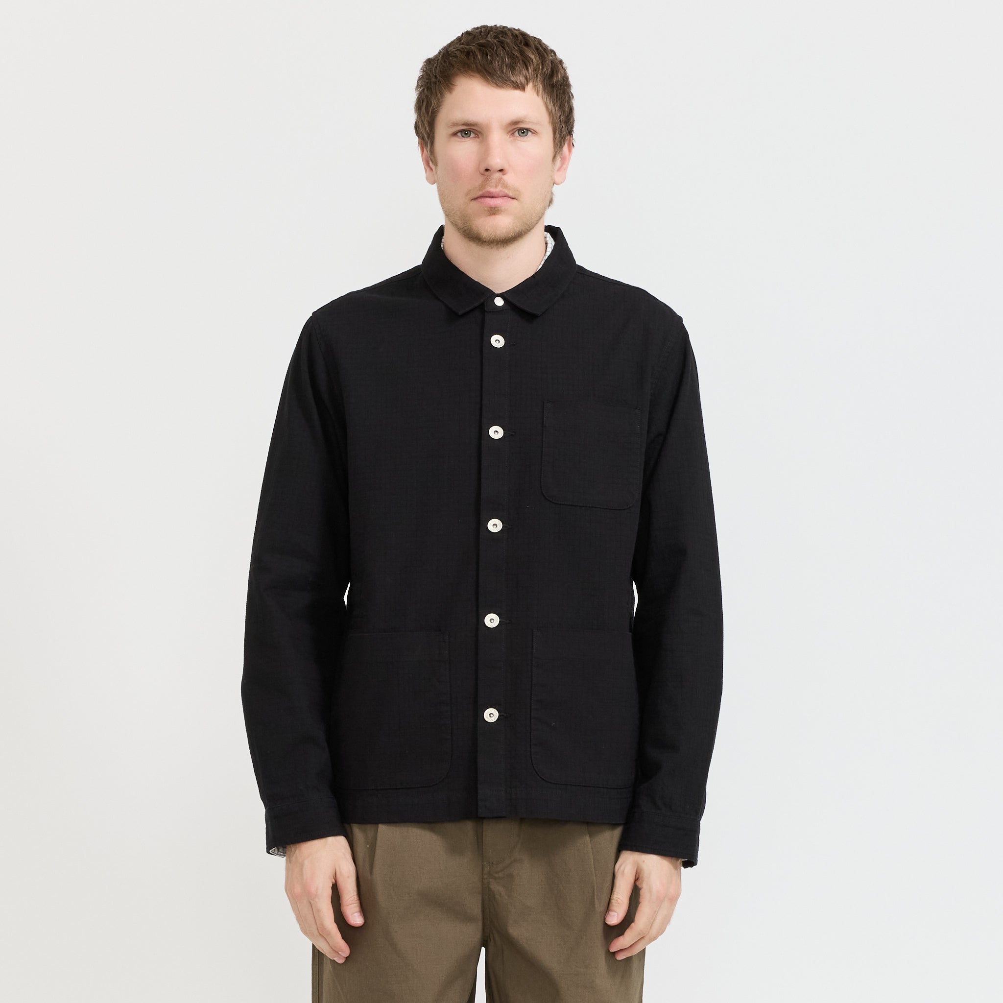 Folk | Assembly Jacket Black Chunky Ripstop | Maplestore