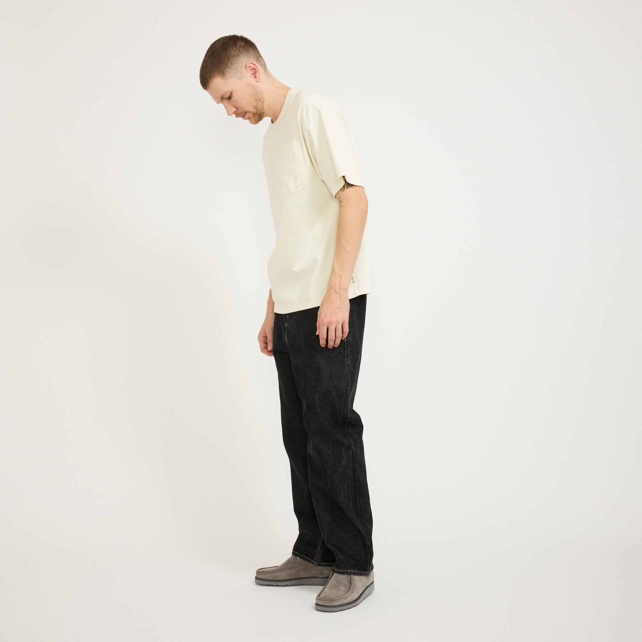 Folk | Barrel Leg Jean Black Washed Denim | Maplestore