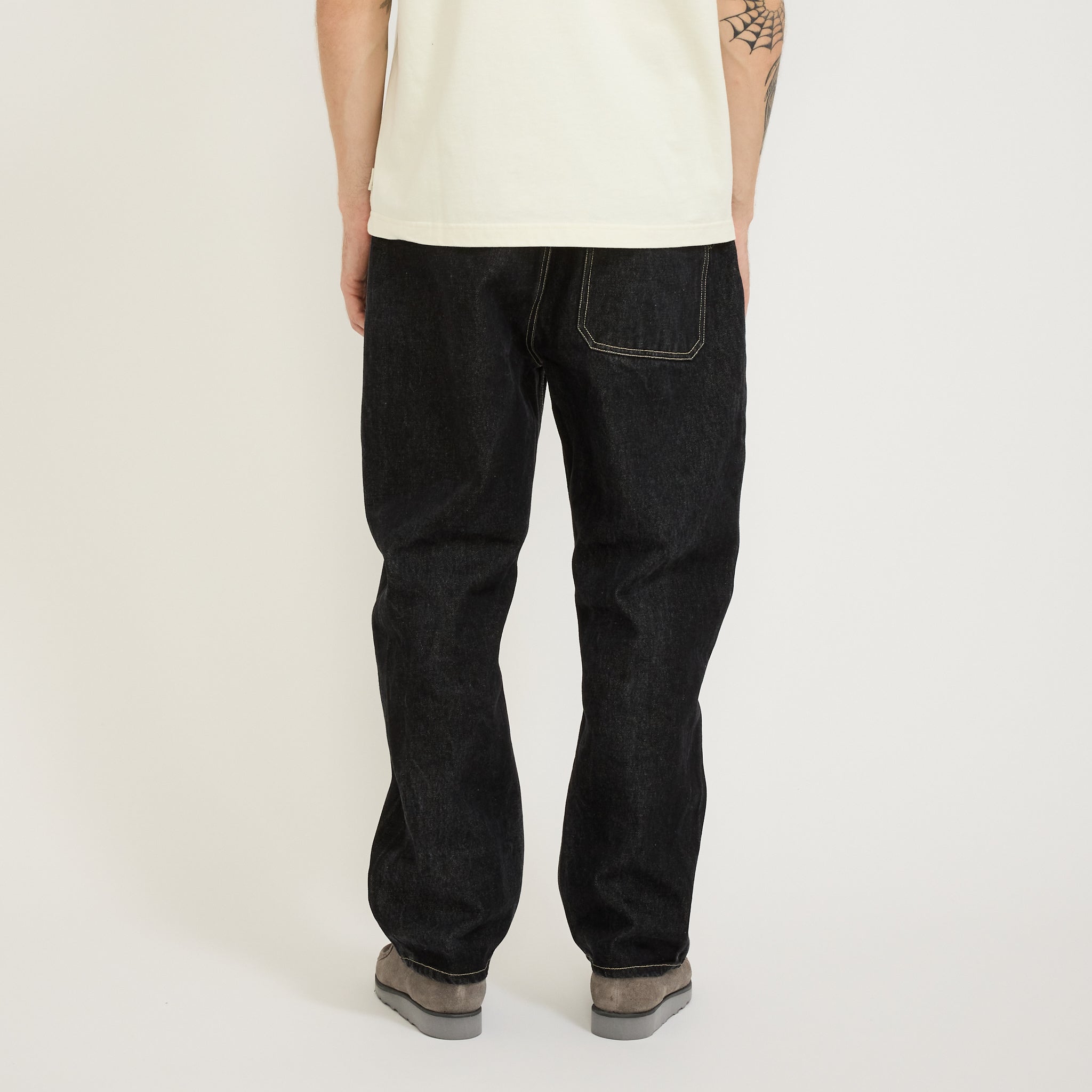 Folk | Barrel Leg Jean Black Washed Denim | Maplestore