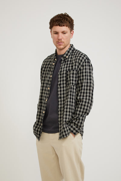 Folk | Relaxed Fit Shirt Black Check | Maplestore