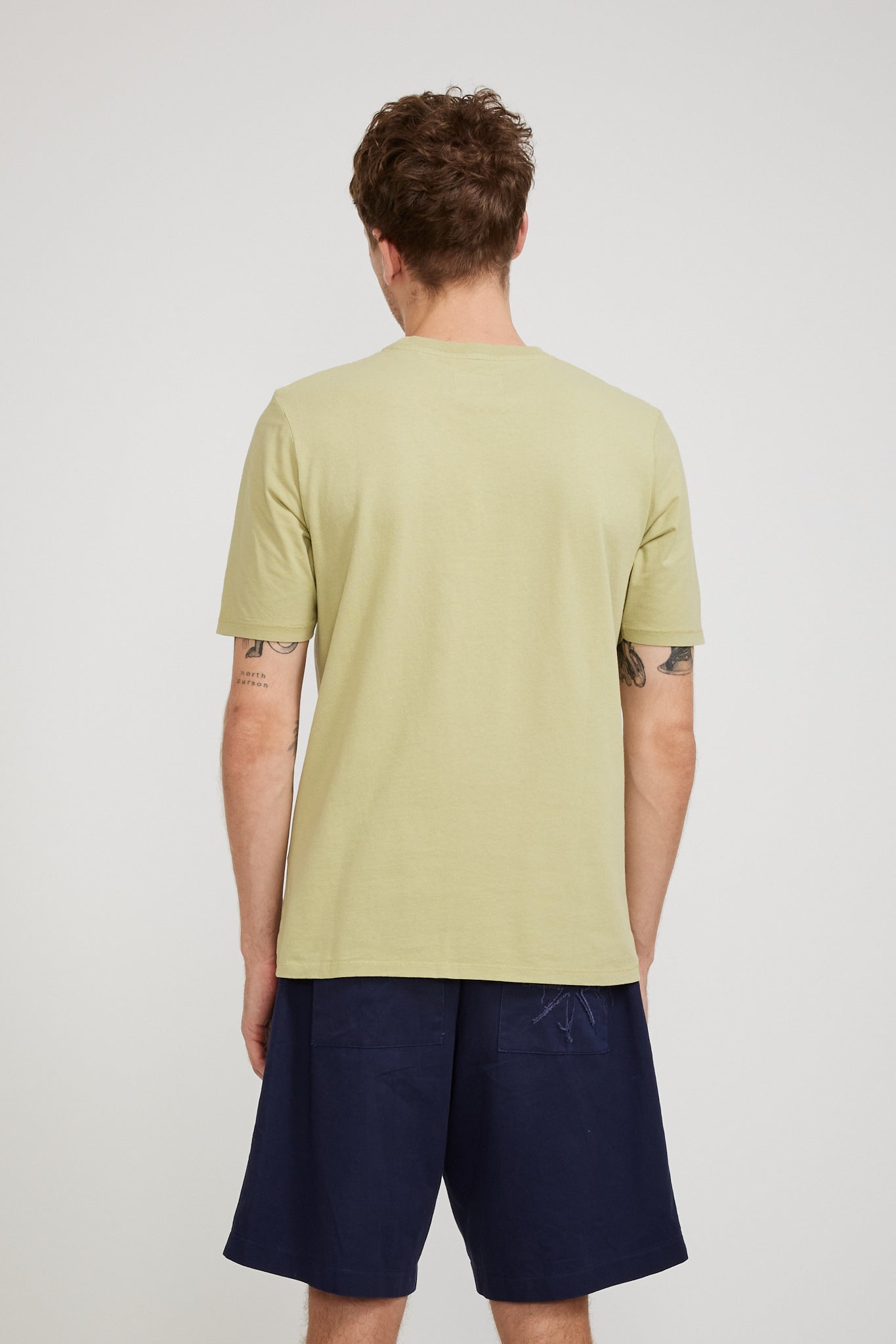 Folk | Contrast Sleeve Tee Light Sage | Maplestore