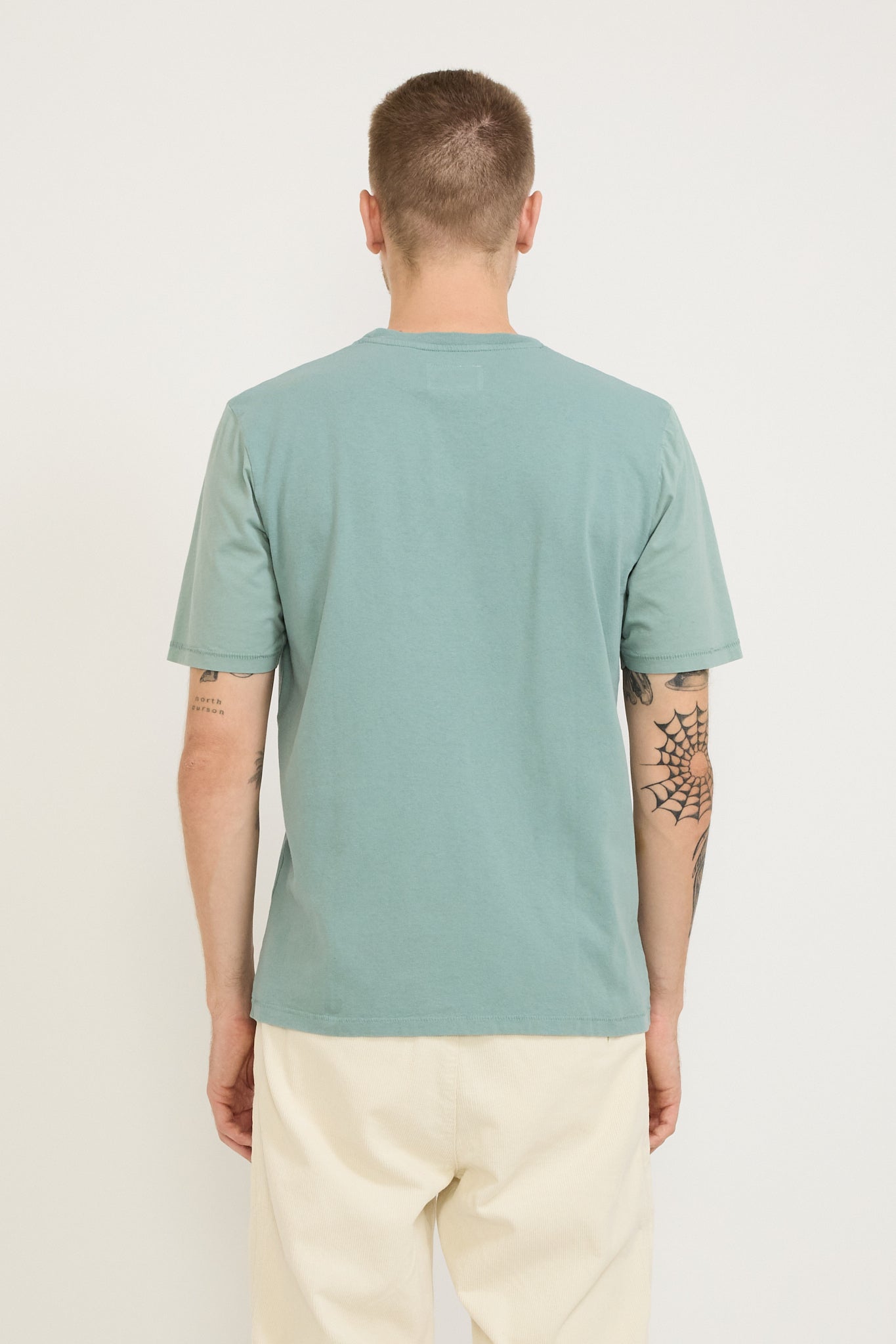 Contrast Sleeve Tee Spruce Green