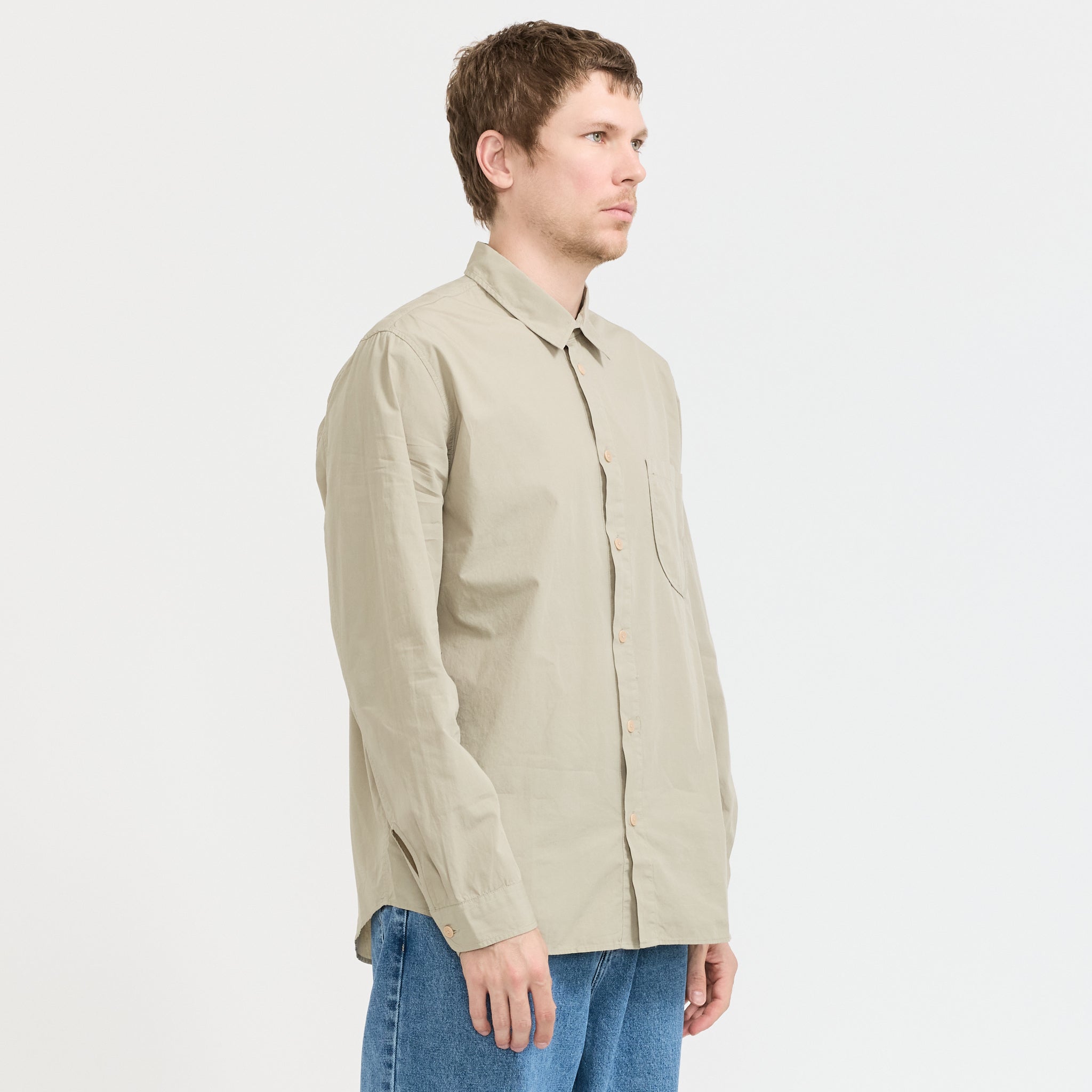 Folk | Curve Shirt Silver Sage | Maplestore