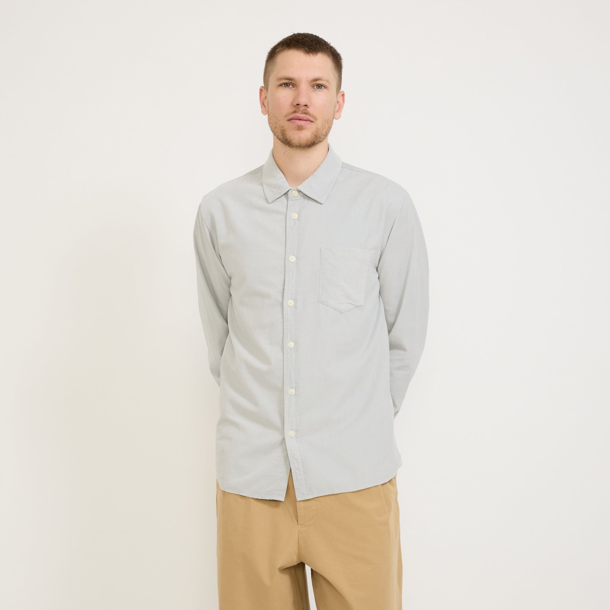 Direction Babycord Shirt Ice Blue